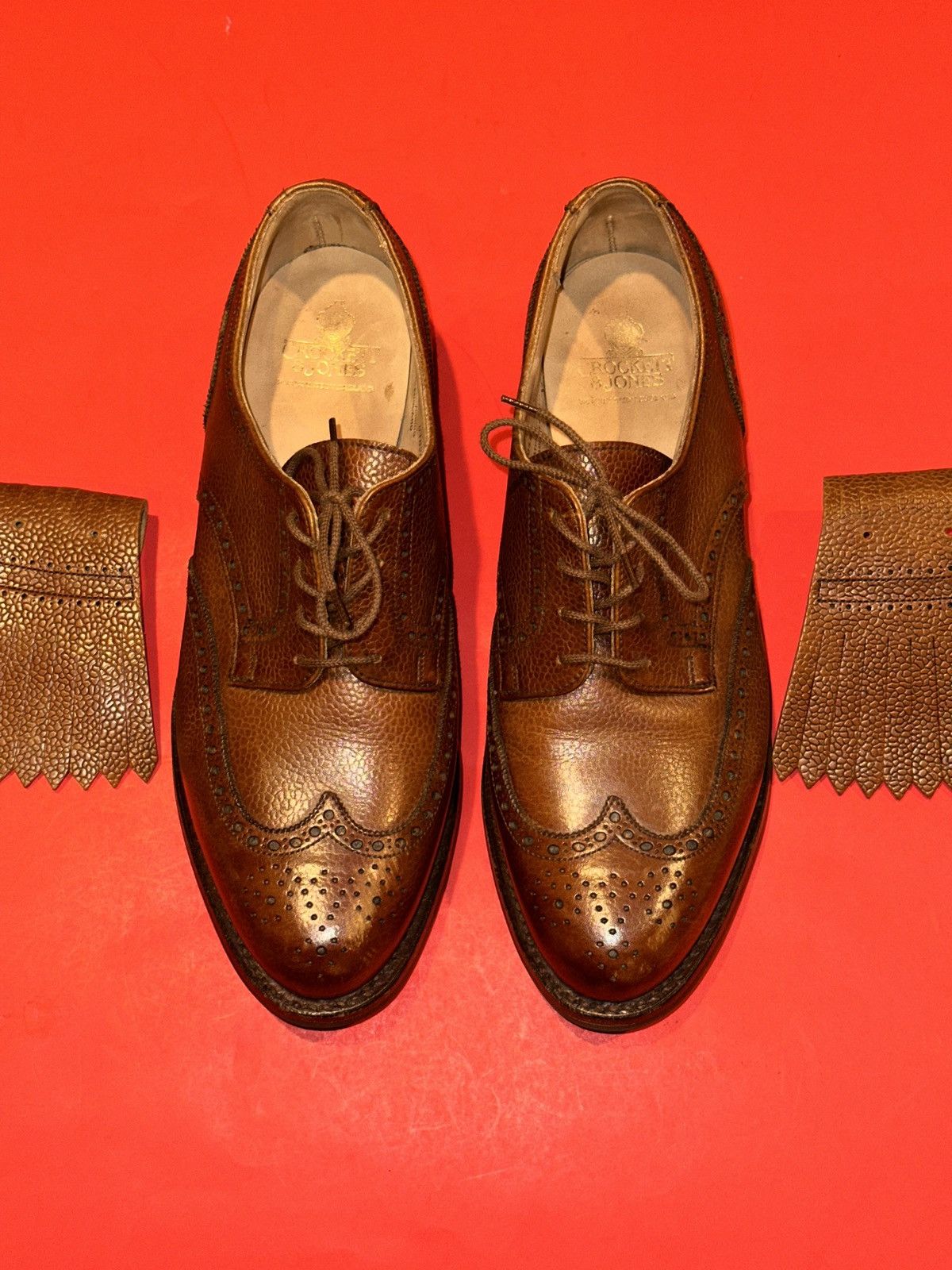 Crockett & Jones Crockett & Jones ASHFORD Brogue Derby Shoes US 9 UK 8 Size US 9 / EU 42 - 1 Thumbnail