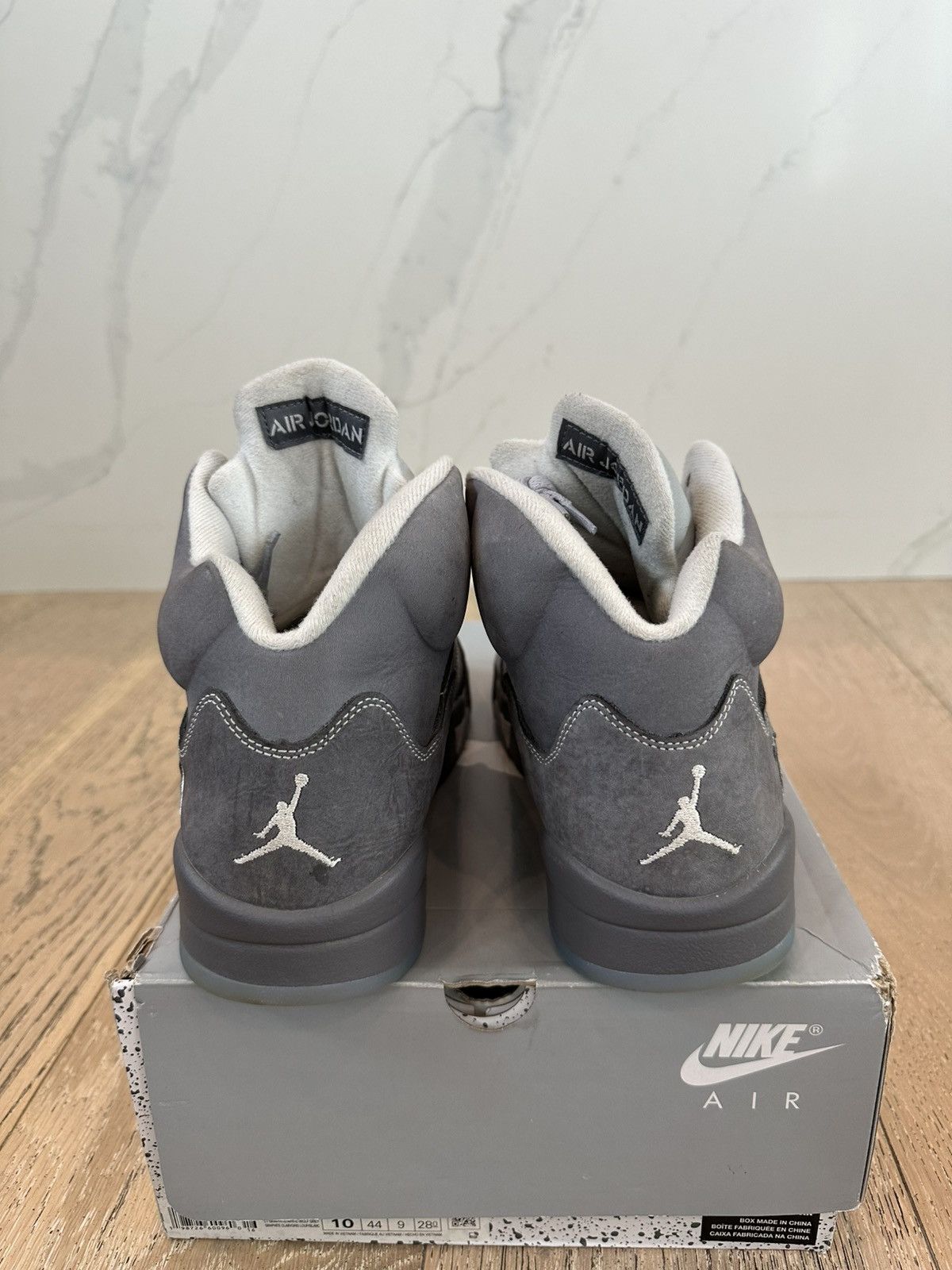 Jordan Brand Jordan 5 Retro Wolf Grey Size US 10 / EU 43 - 3 Thumbnail