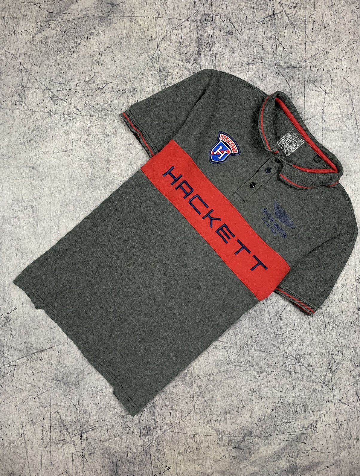 Hackett Vintage Hackett Aston Martin Racing Polo Luxury Logo Size US L / EU 52-54 / 3 - 1 Thumbnail