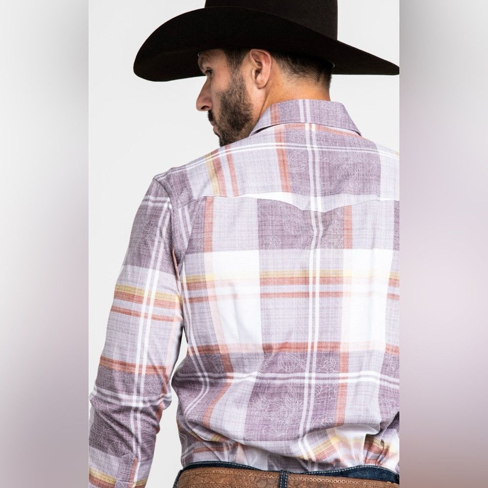 Scully SCULLY SIGNATURE SOFT SERIES MEN'S LARGE PLAID SNAP LONG SL Size US L / EU 52-54 / 3 - 5 Thumbnail