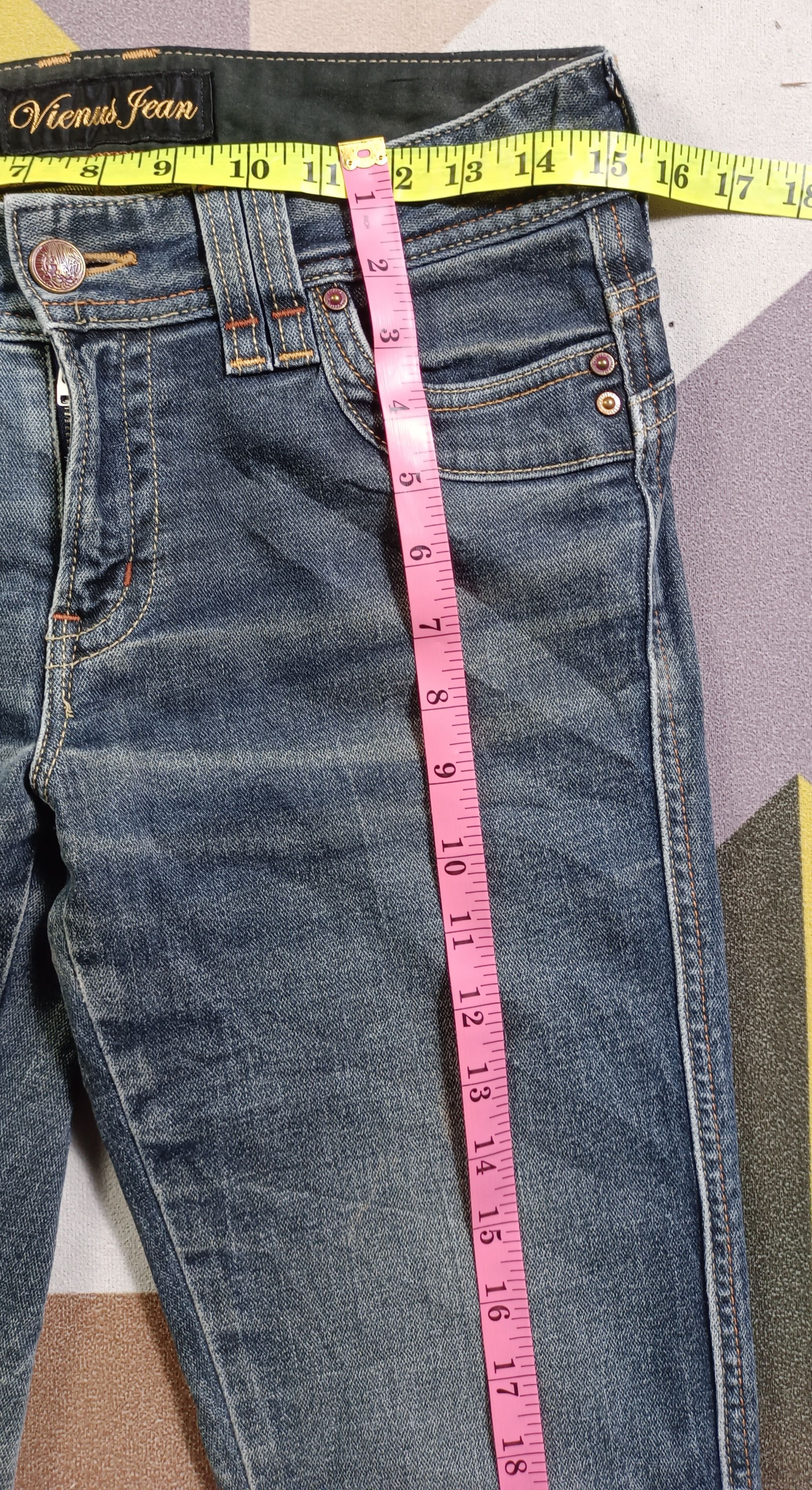 Edwin × If Six Was Nine Vintage🔥 Edwin Something "Vienus" Flare Distresssed Denim Size US 30 / EU 46 - 19 Thumbnail