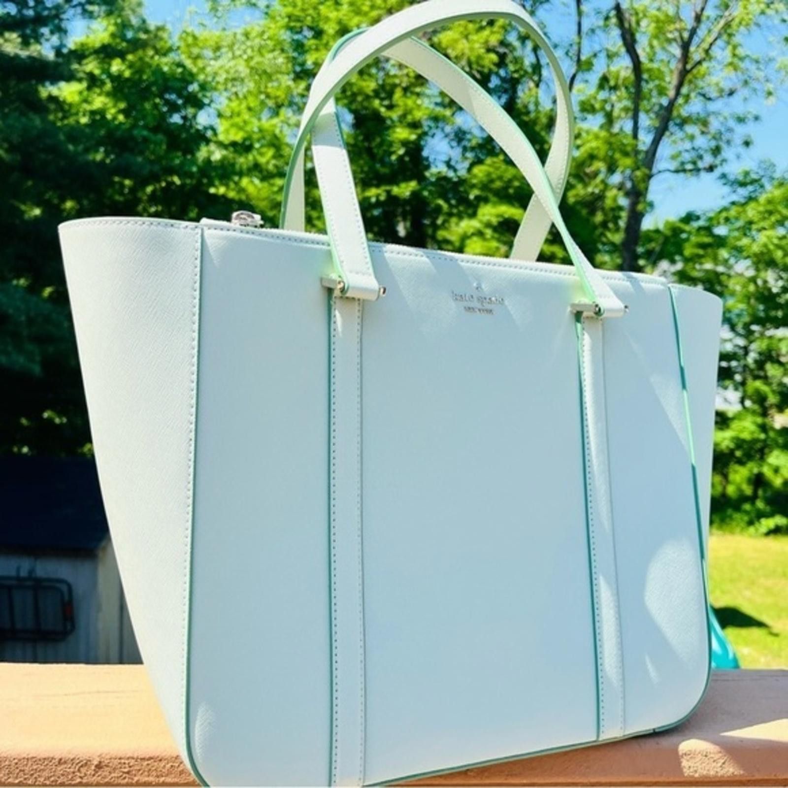 Kate Spade Kate Spade Newbury Tote Bag Light Olive Oil Leather NWT Size ONE SIZE - 1 Thumbnail