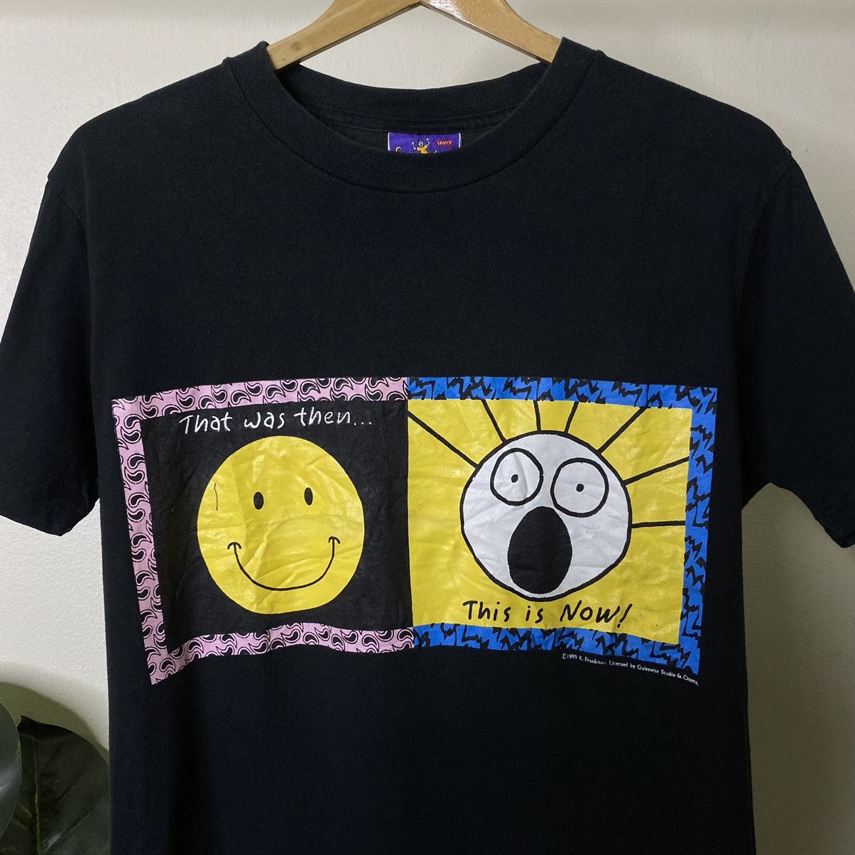 Cartoon Network × Levi's × Vintage Vintage 1995 Levis x Katie Freedman Scared Guy T Shirt Size US M / EU 48-50 / 2 - 2 Thumbnail