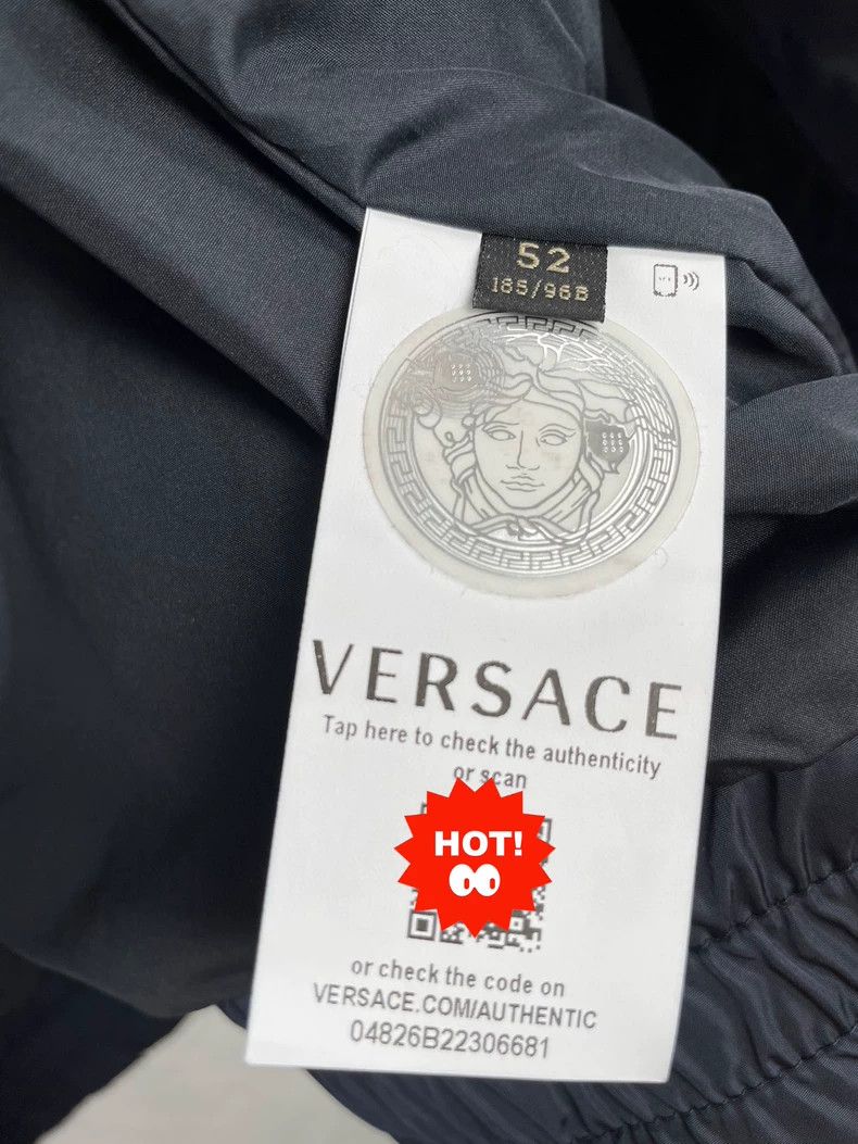 Versace Versace Stand-up collar thin men's jacket Size US XL / EU 56 / 4 - 7 Thumbnail