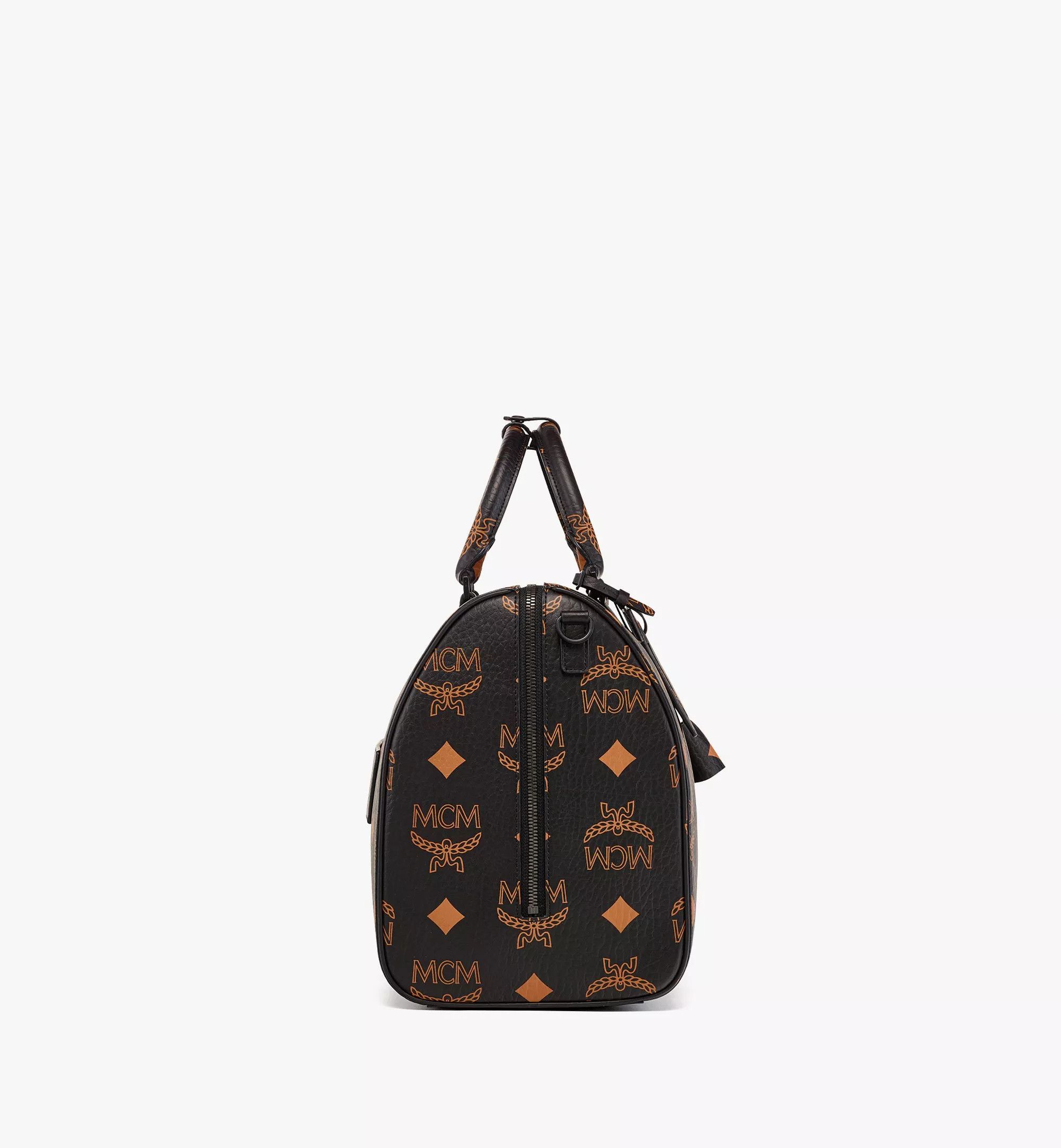 MCM o1mt1gz0125 Size: OS / Unisex Weekender Bag in Black/Orange Size ONE SIZE - 3 Thumbnail