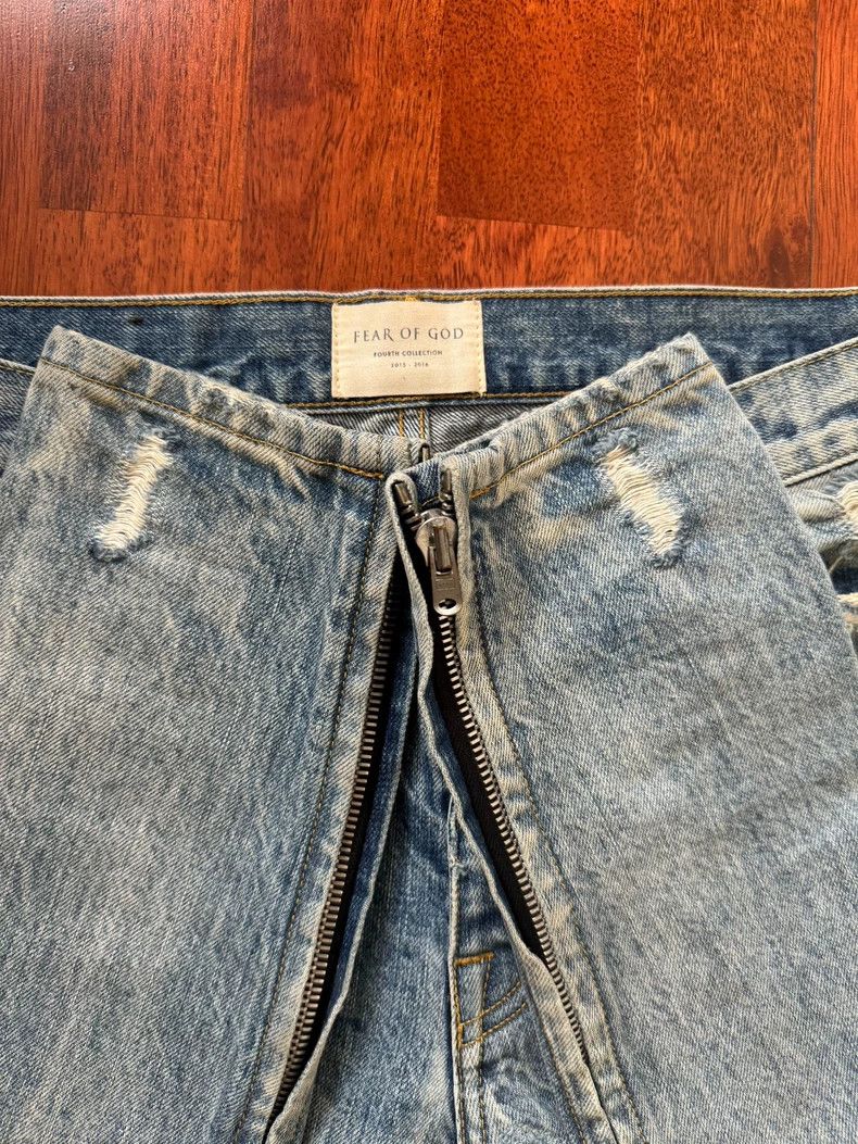 Fear of God Fear of God Co-branded limited blue jeans Size US 32 / EU 48 - 4 Thumbnail