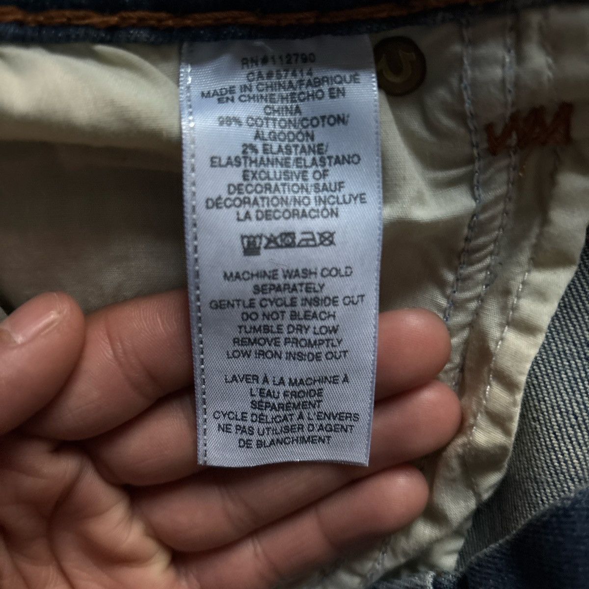 True Religion True Religion Ricky Super Flap Embro Bk Pkt Size US 33 - 10 Thumbnail