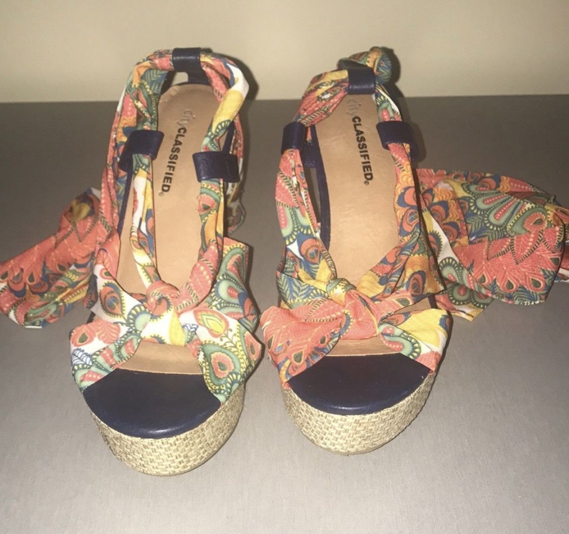 Other ESPADRILLES LACE UP WEDGE SANDALS Size US 7 / IT 37 - 2 Thumbnail