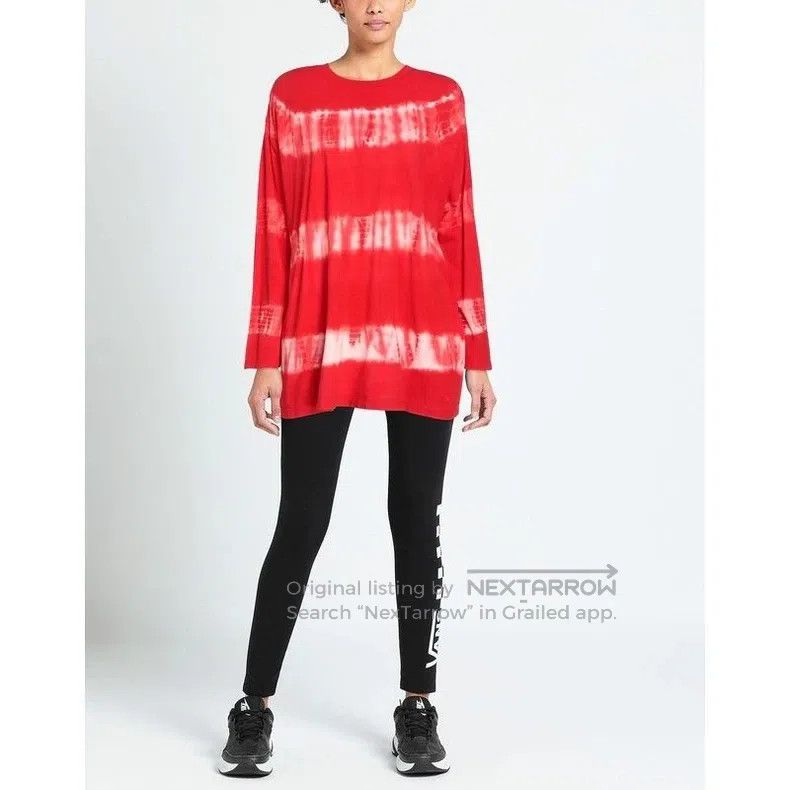 Loewe Loewe Red and White Tie-Dye Long Sleeve Silk T-Shirt, Size Size XL / US 12-14 / IT 48-50 - 9 Thumbnail