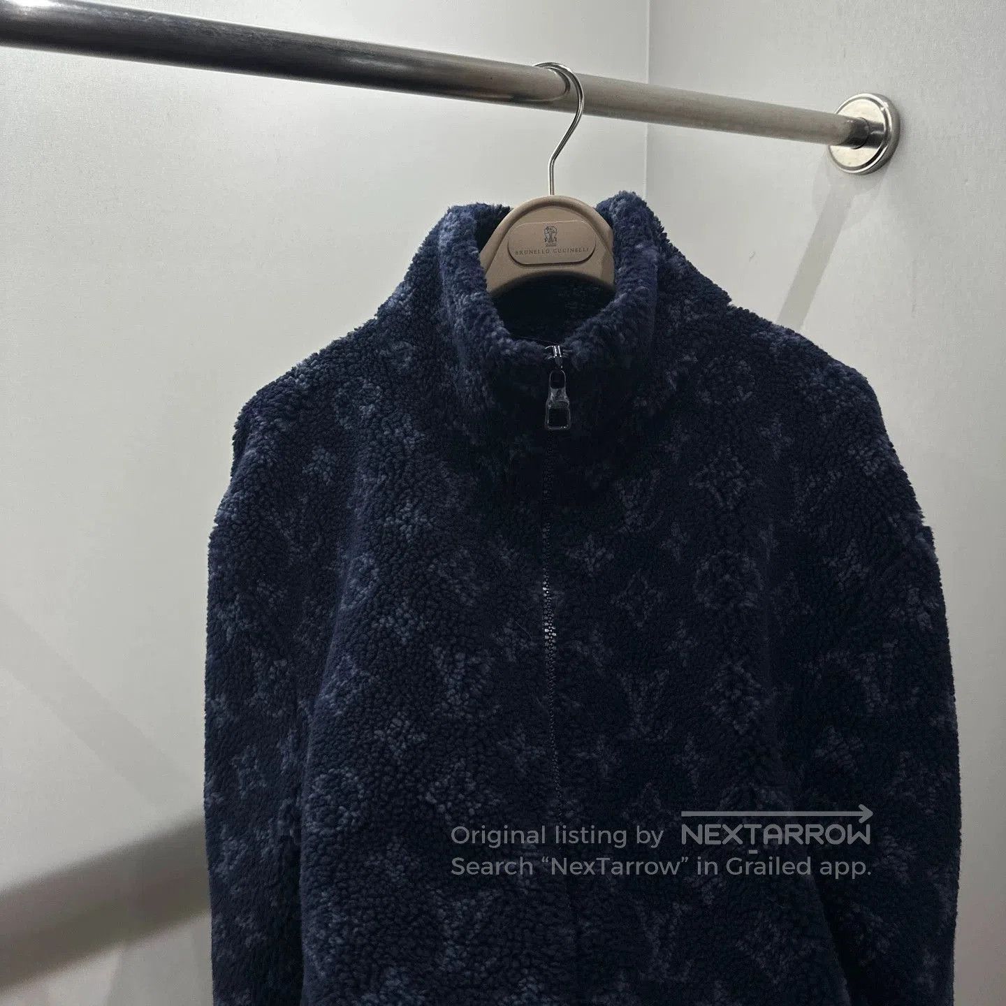 Louis Vuitton Blue Fleece Zip-Up Jacket Size S. Size US S / EU 44-46 / 1 - 6 Thumbnail