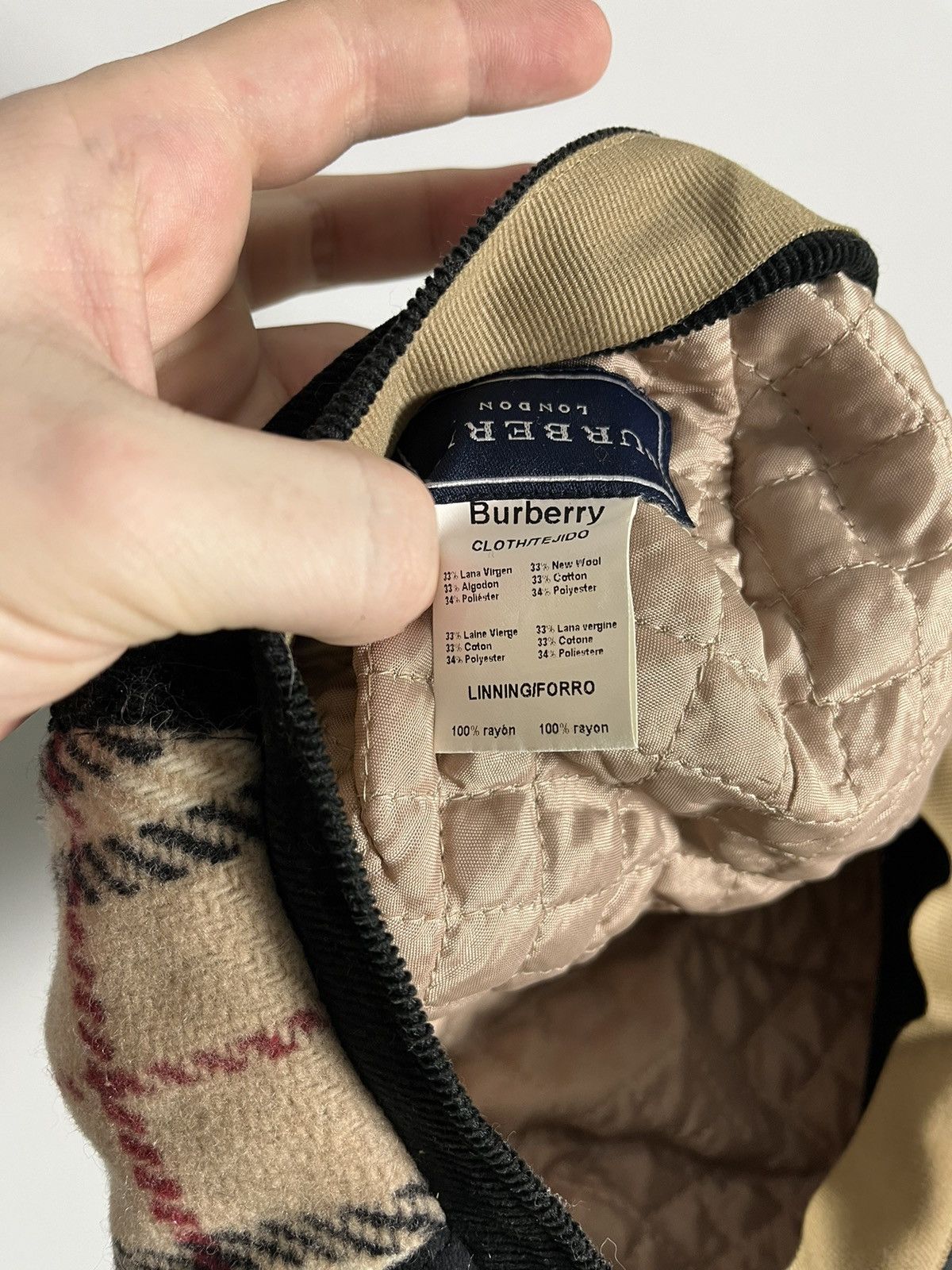 Burberry Vintage burberry hat y2k Size ONE SIZE - 7 Thumbnail