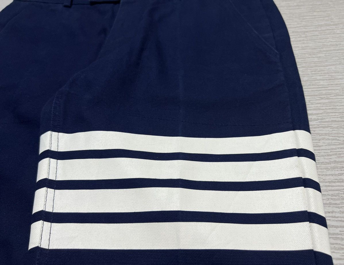 Thom Browne Thom Browne - Quad Stripe Canvas Woven Trouser Size US 30 / EU 46 - 7 Thumbnail