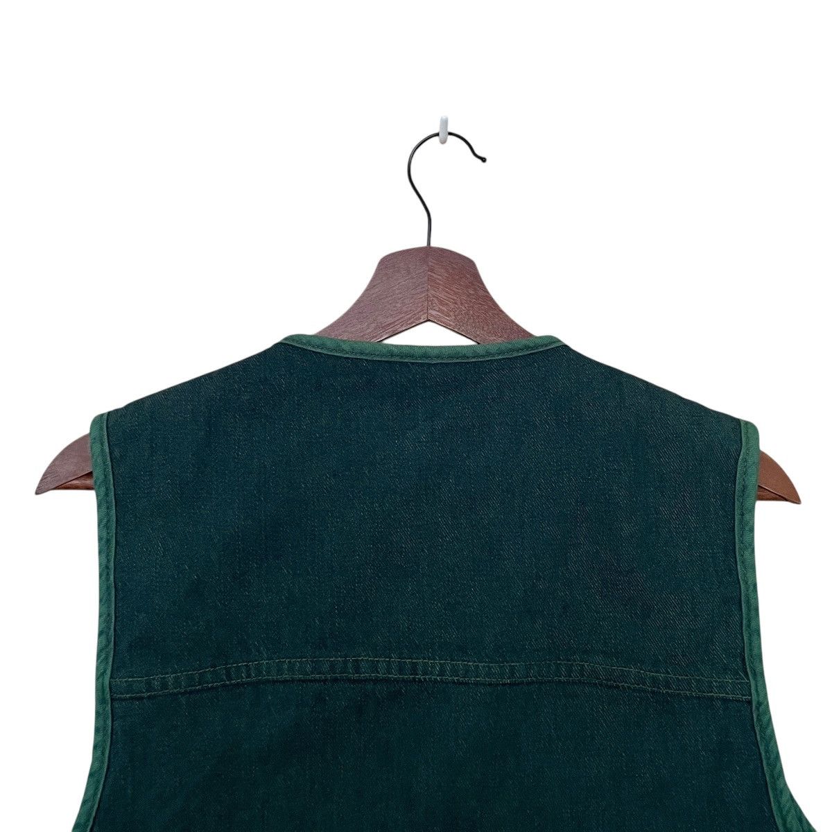 Sears × Vintage Vintage Brand Roebuck Fur Denim Vest 1980s Size US M / EU 48-50 / 2 - 4 Thumbnail