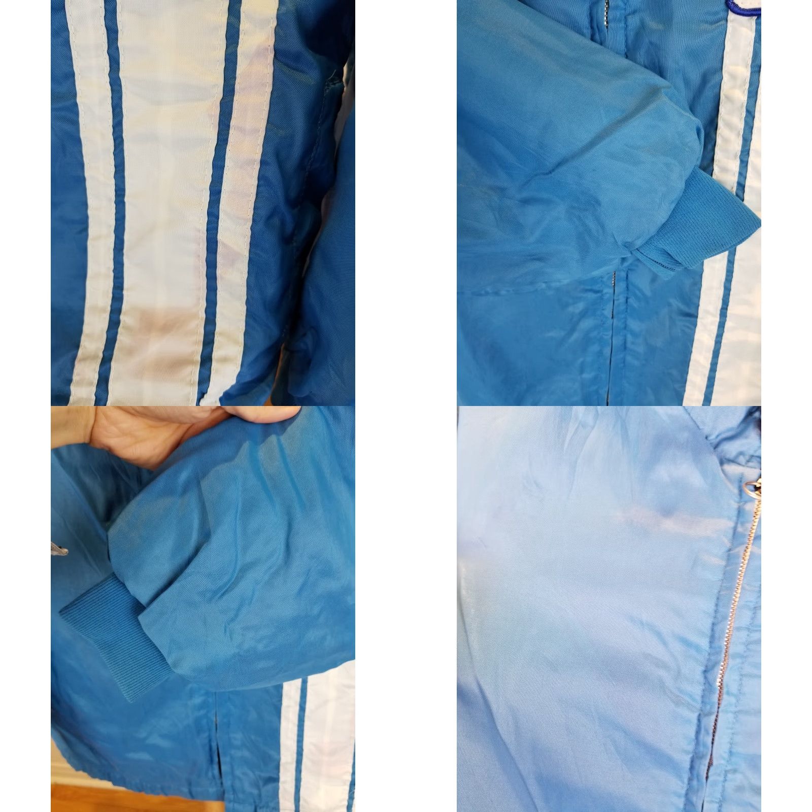 Ford VINTAGE Mustang Cobra Shelby FUR LINED RACING JACKET XL Bleu/Blue Bomber Jacket Men XL Cross Chest 27 INCH Cross Shoulder 23 INCH Size XL Size US XL / EU 56 / 4 - 8 Thumbnail