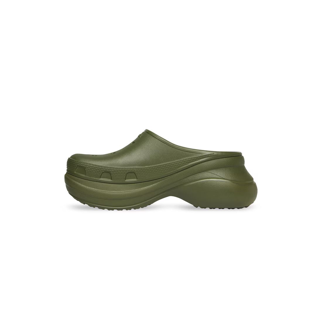 Balenciaga × Crocs o1in1g0225 Crocs™ Mules in Dark Green Size US 12 / EU 45 - 4 Thumbnail
