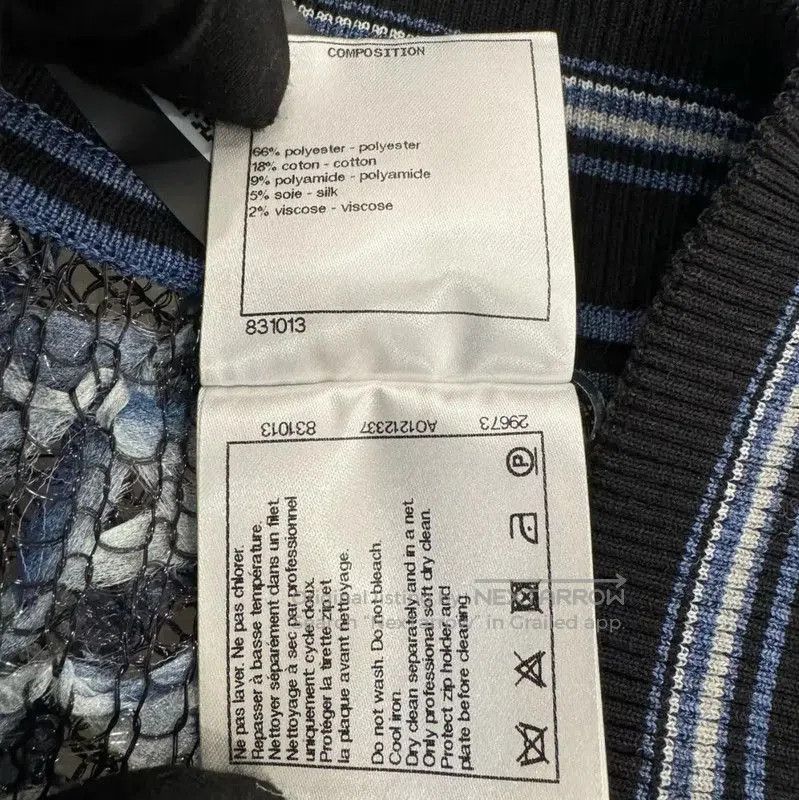 Chanel Chanel Women's Blue Polyester Jacket . Size S / US 4 / IT 40 - 6 Thumbnail