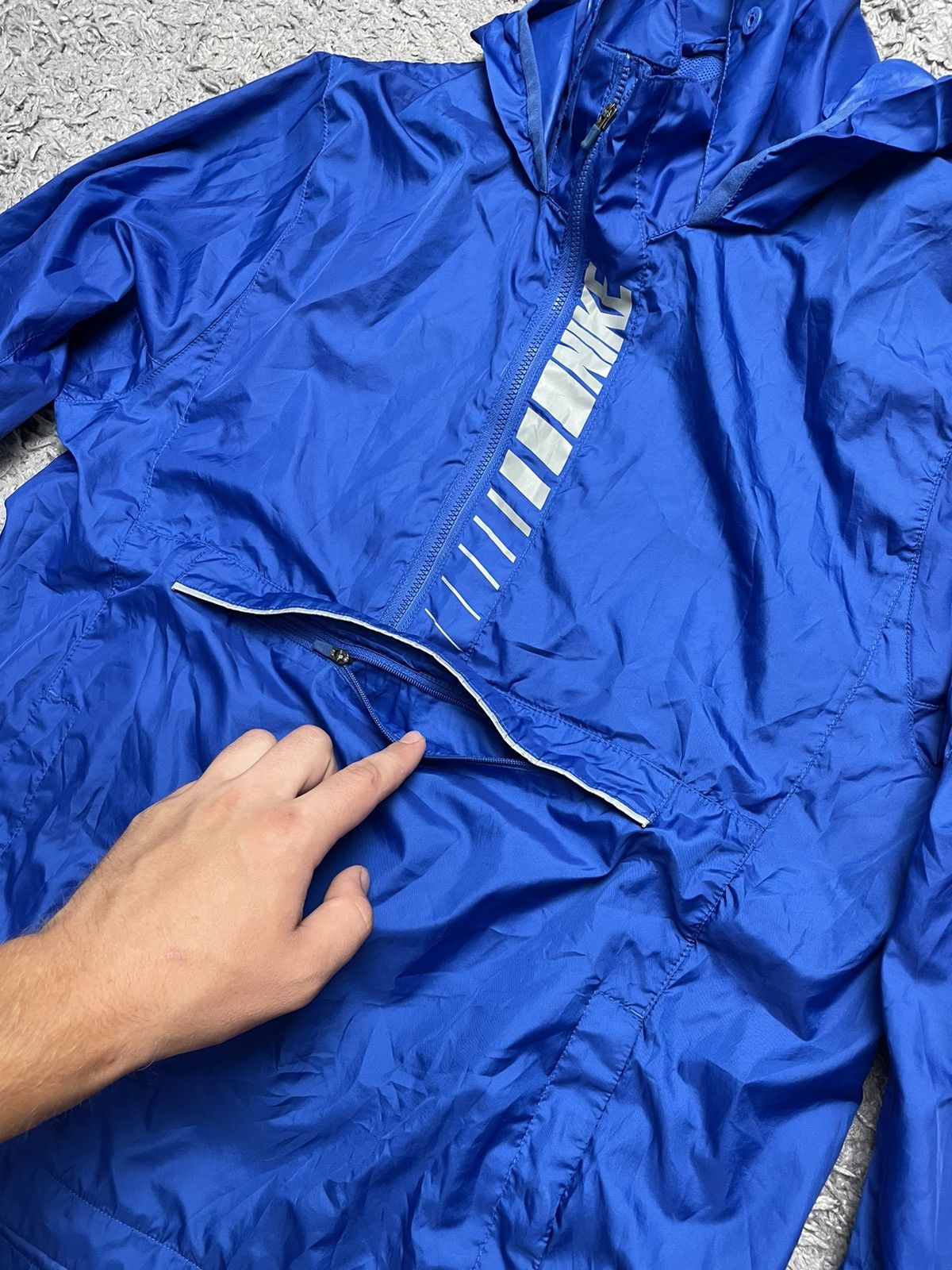 Nike Nike Anorak Swoosh Logo Blue Size S Size US S / EU 44-46 / 1 - 6 Thumbnail