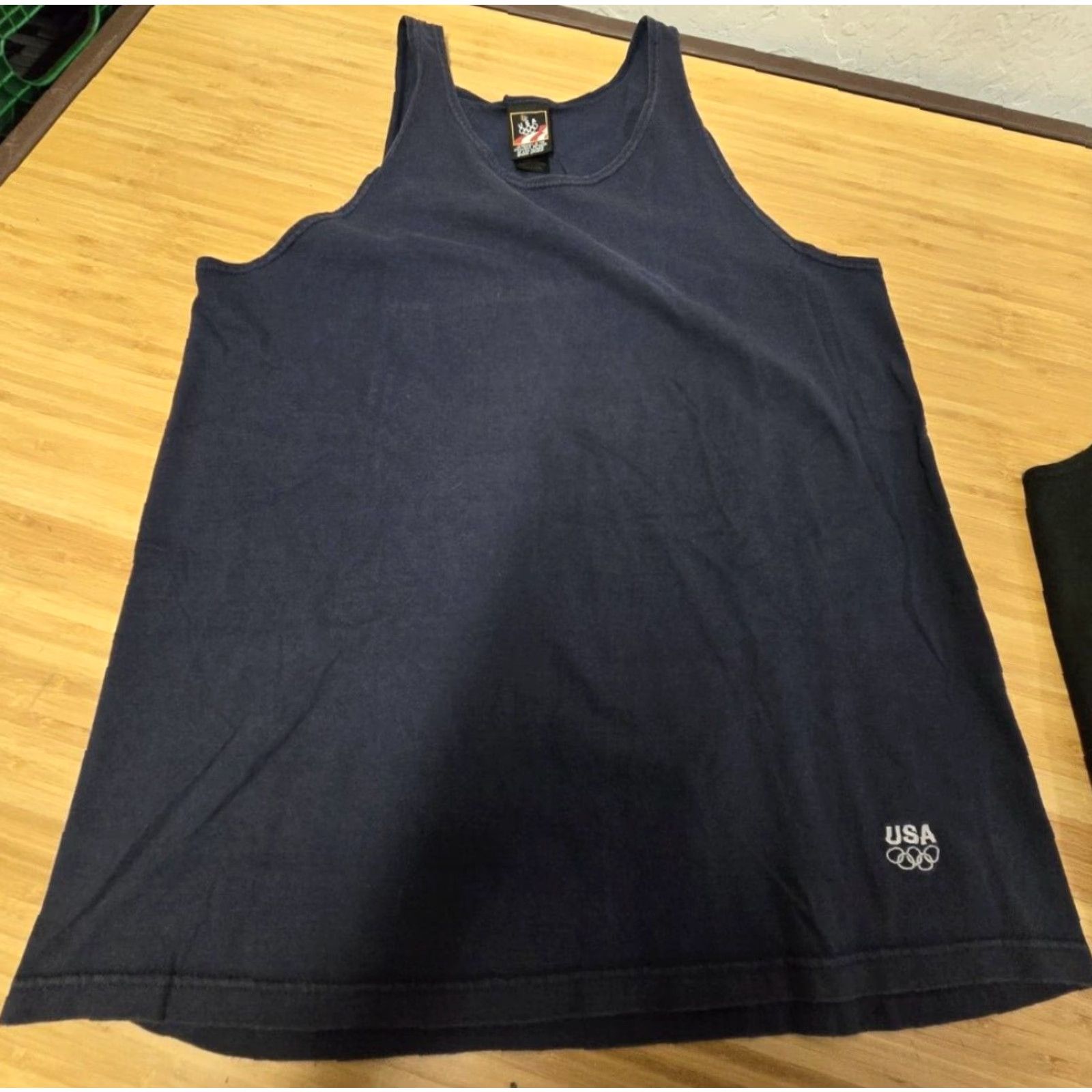 JCPenney VINTAGE JCPenney USA Olympics Tank Top Shirt Sleeveless Blue Black Adult Large L Men 90s Logo Size US L / EU 52-54 / 3 - 3 Thumbnail
