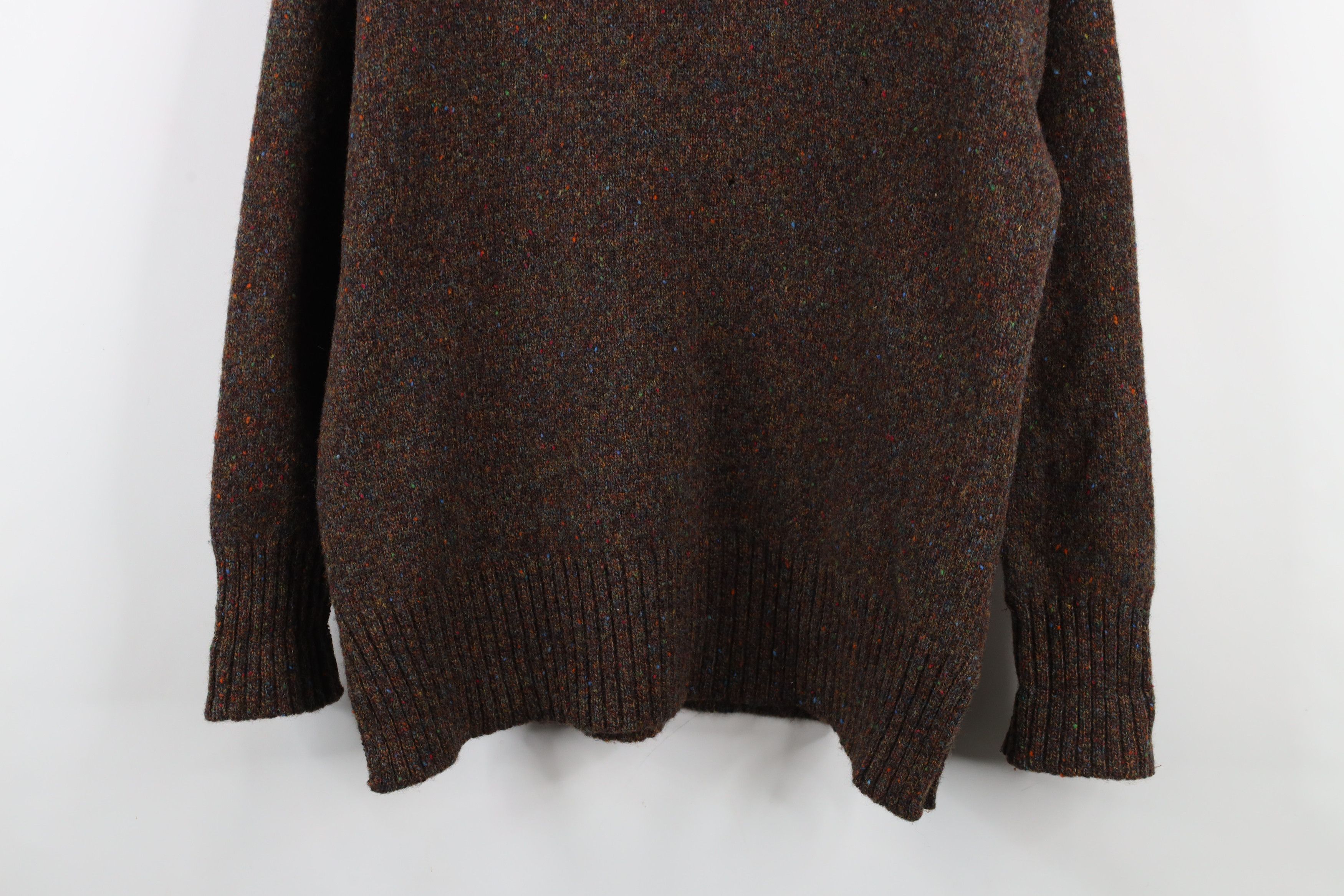 Vintage Vintage 90s Streetwear Knit Rainbow Fleck Turtleneck Sweater Size XL / US 12-14 / IT 48-50 - 3 Thumbnail