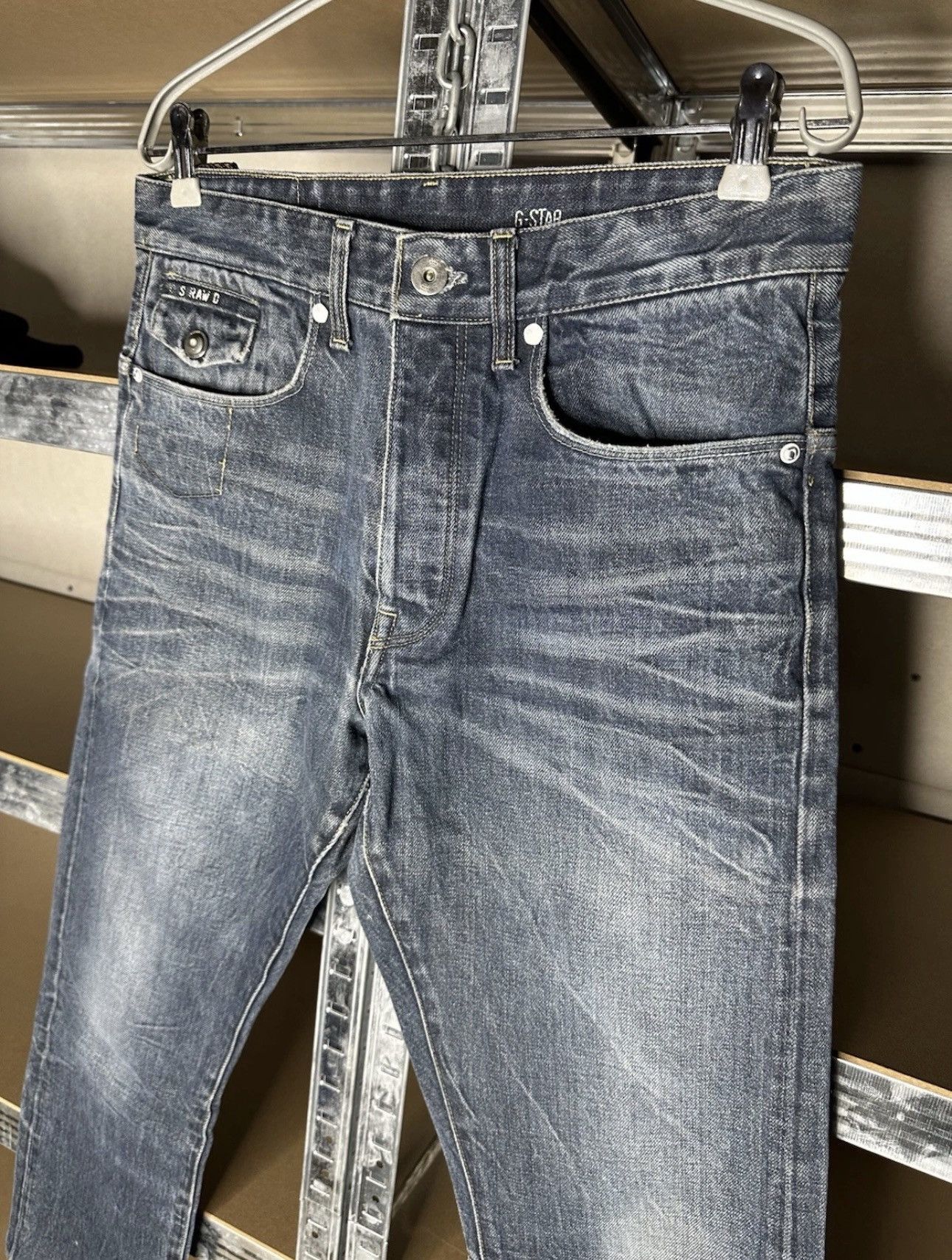G-Star G-Star RAW Morris Jeans Denim Size 30 3301 Distressed Wash Size US 30 / EU 46 - 3 Thumbnail