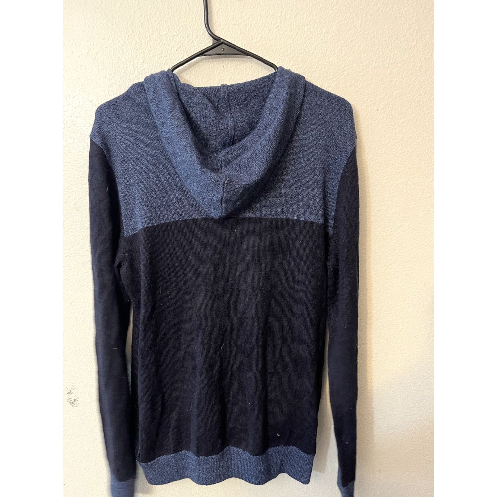 Calvin Klein Calvin Klein European Yarn Blue Hoodie Unisex M Full Zip Size M / US 6-8 / IT 42-44 - 3 Thumbnail