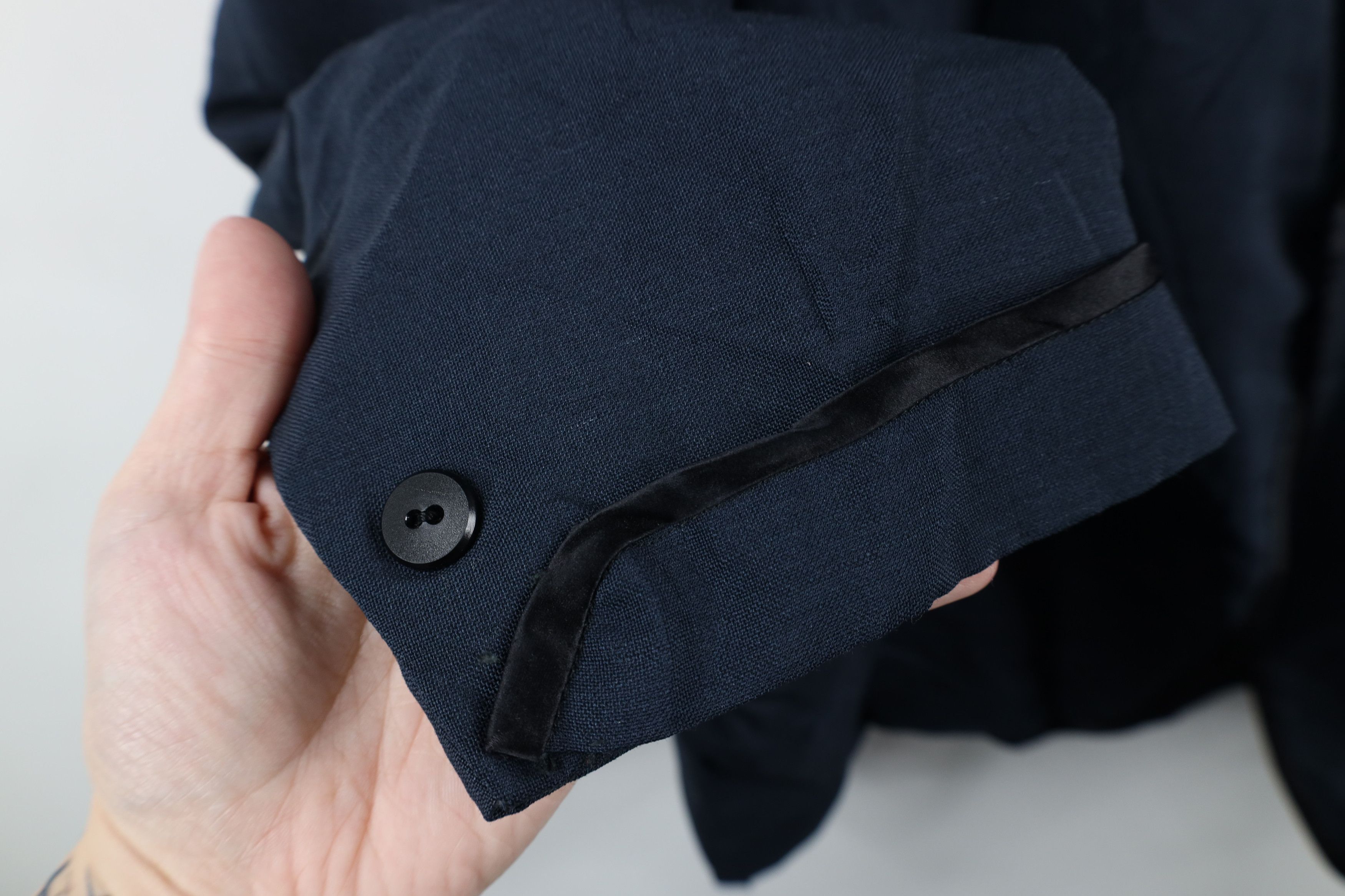 Vintage Vintage 50s Formal Tuxedo Prom Smokers Jacket Wool Blue USA Size US XL / EU 56 / 4 - 8 Thumbnail