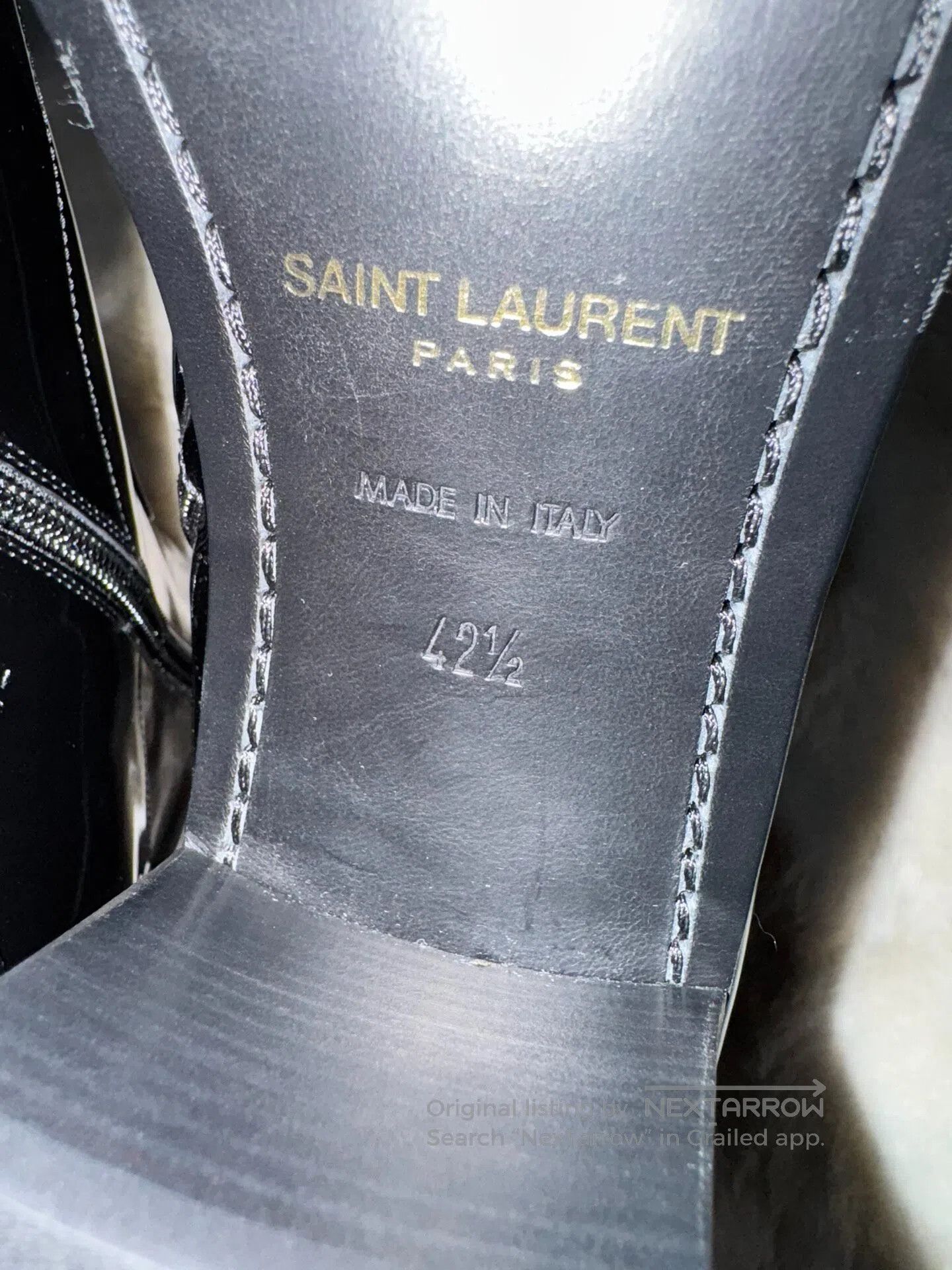 Saint Laurent Paris Saint Laurent Paris Black and Gold Men's Boots| Size US 7 / EU 40 - 8 Thumbnail