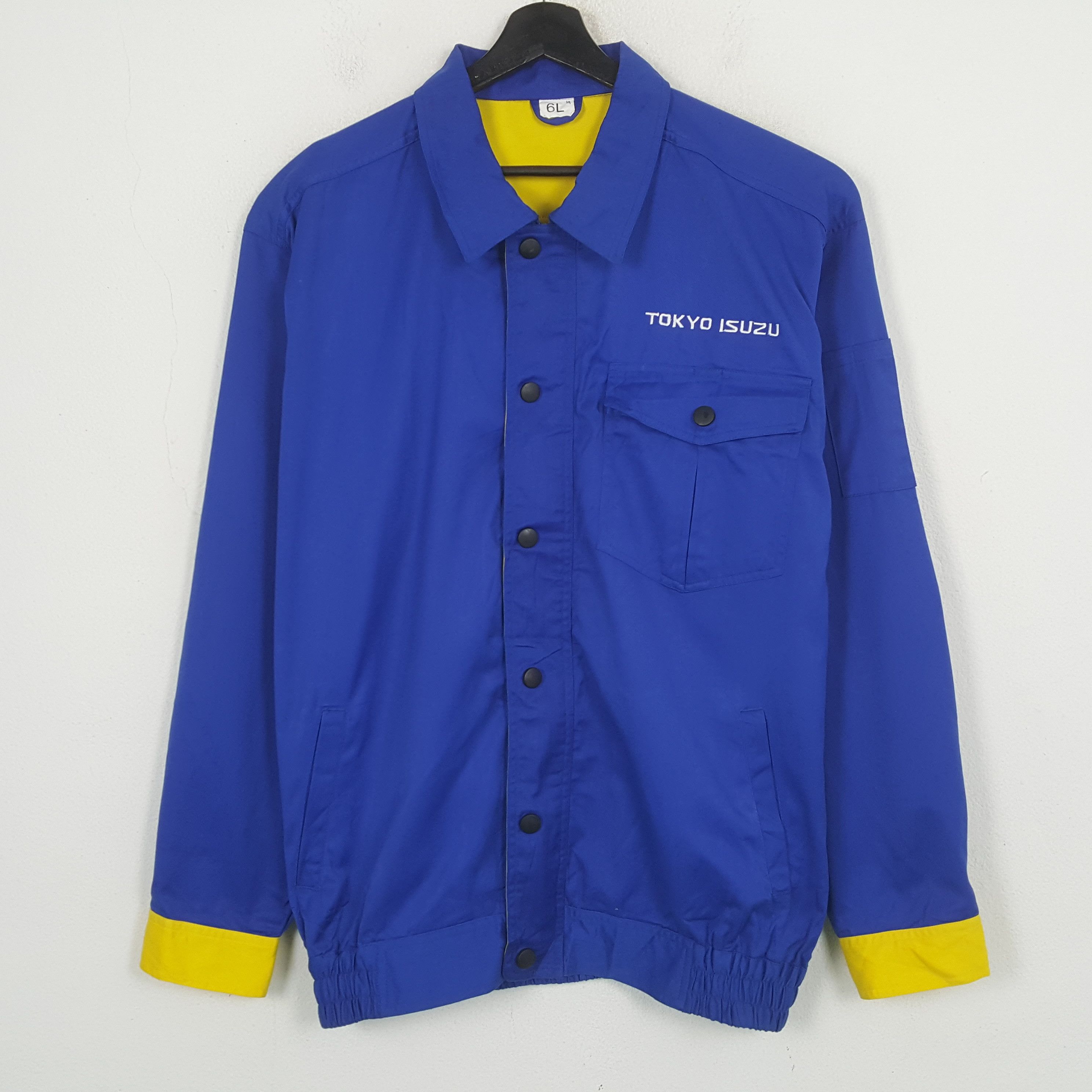 Vintage Isuzu Japanese Brand Workwear Jacket C300N11 Size US L / EU 52-54 / 3 - 3 Thumbnail