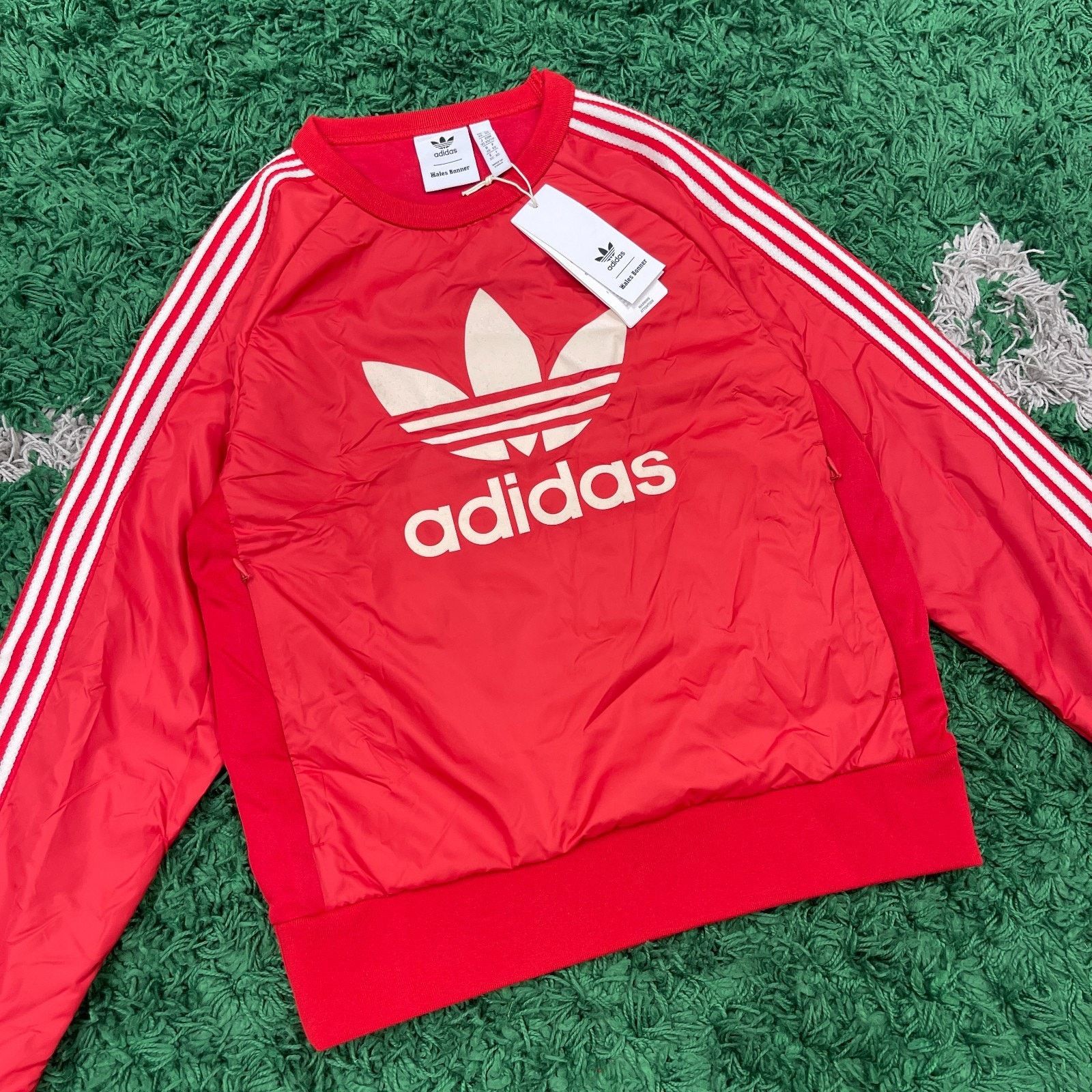 Adidas × Wales Bonner New FW24 adidas x Wales Bonner Nylon Crewneck Red Sweater Size XS / US 0-2 / IT 36-38 - 2 Thumbnail