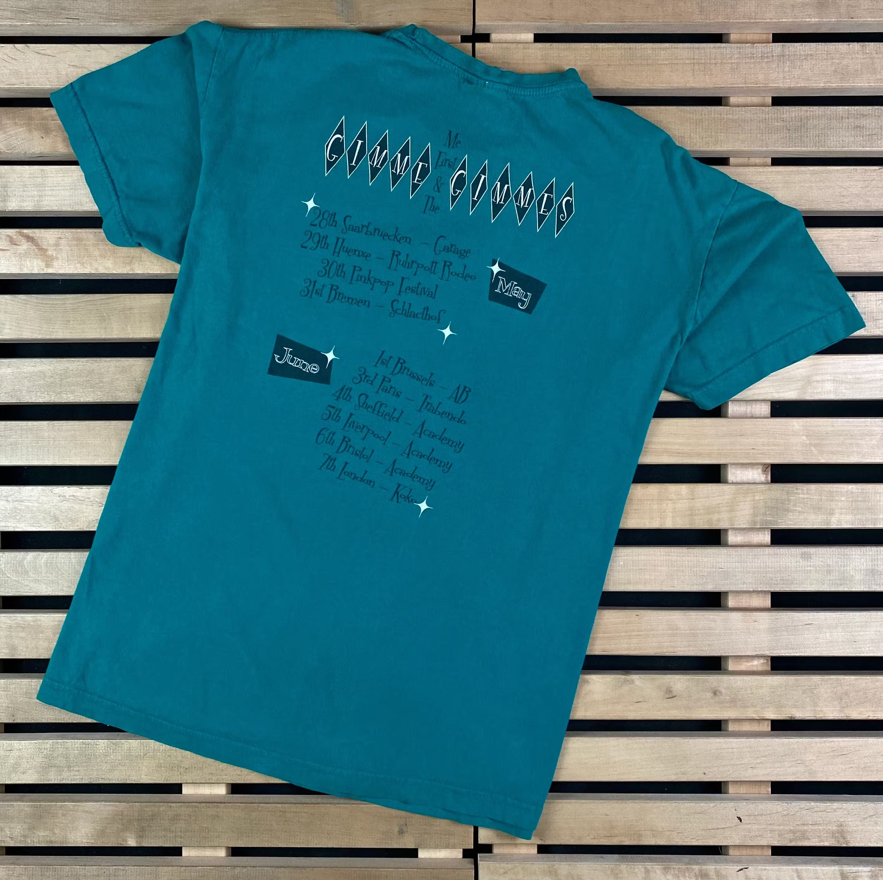 Band Tees × Vintage Mens Vintage T Shirt Me First The Gimmy Gimmes Size L Size US L / EU 52-54 / 3 - 8 Thumbnail