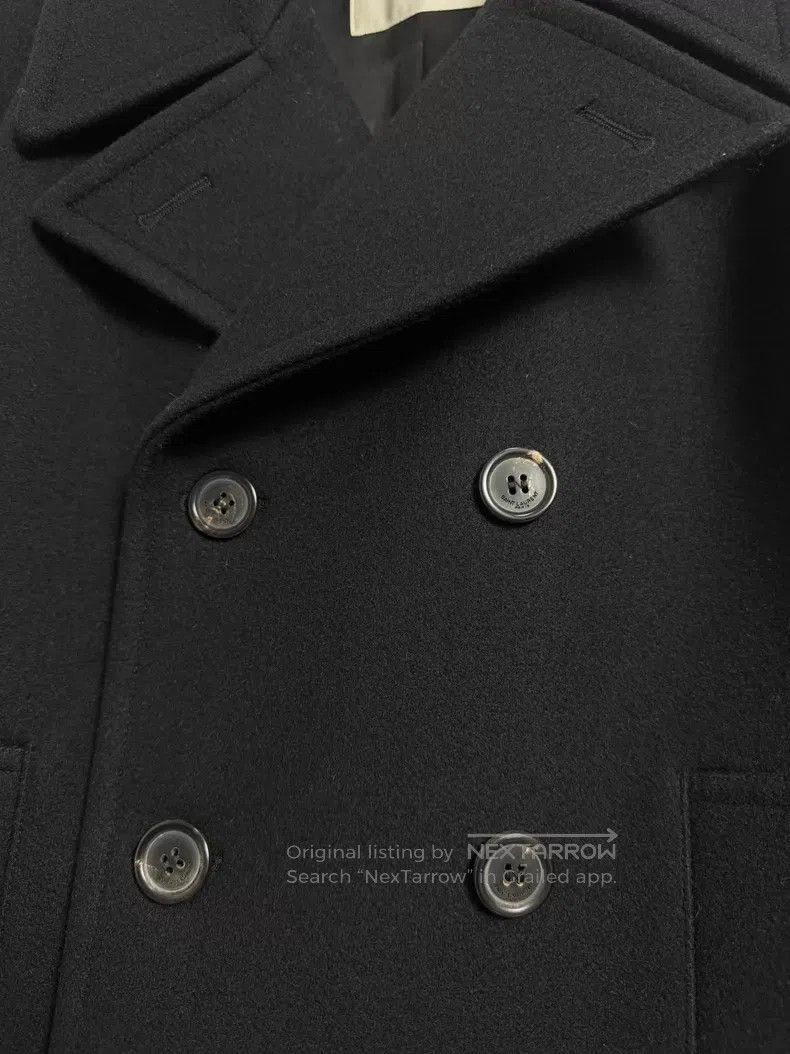 Saint Laurent Paris Saint Laurent Paris Black Double Breasted Navy Wool Coat Size US S / EU 44-46 / 1 - 2 Thumbnail