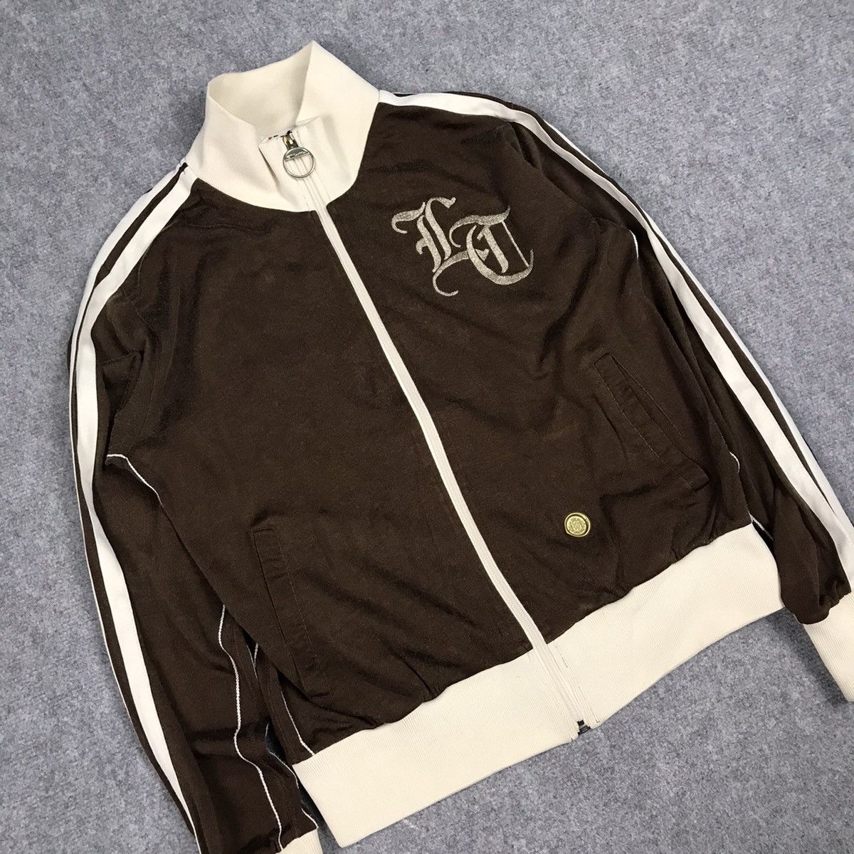 Japanese Brand × Lotto Sport LOTTO ITALIAN SPORT DESIGN ZIPPER BROWN SWEATER Size US L / EU 52-54 / 3 - 7 Thumbnail