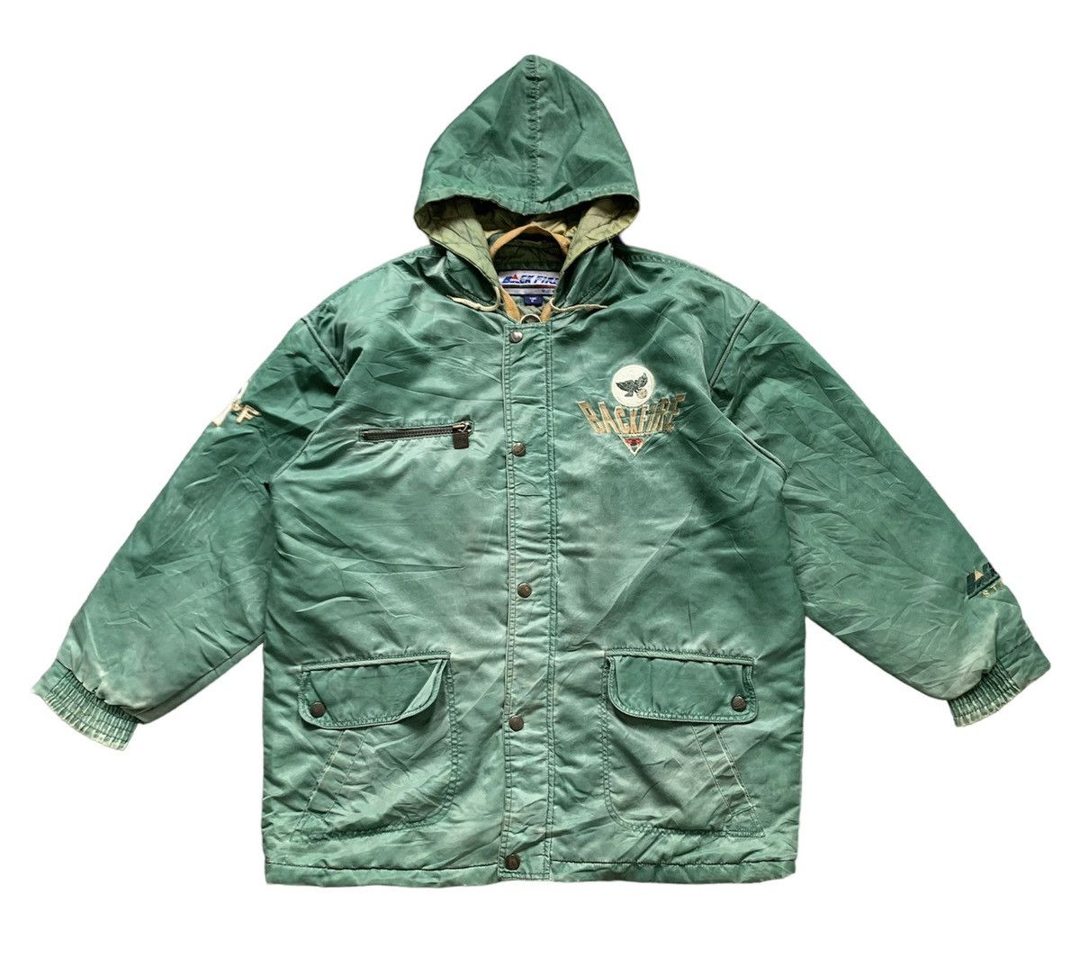 Japanese Brand × Sports Specialties × Vintage Strike Back Fire Team Line Blue Bowl Jacket Hoodie Size US L / EU 52-54 / 3 - 1 Thumbnail