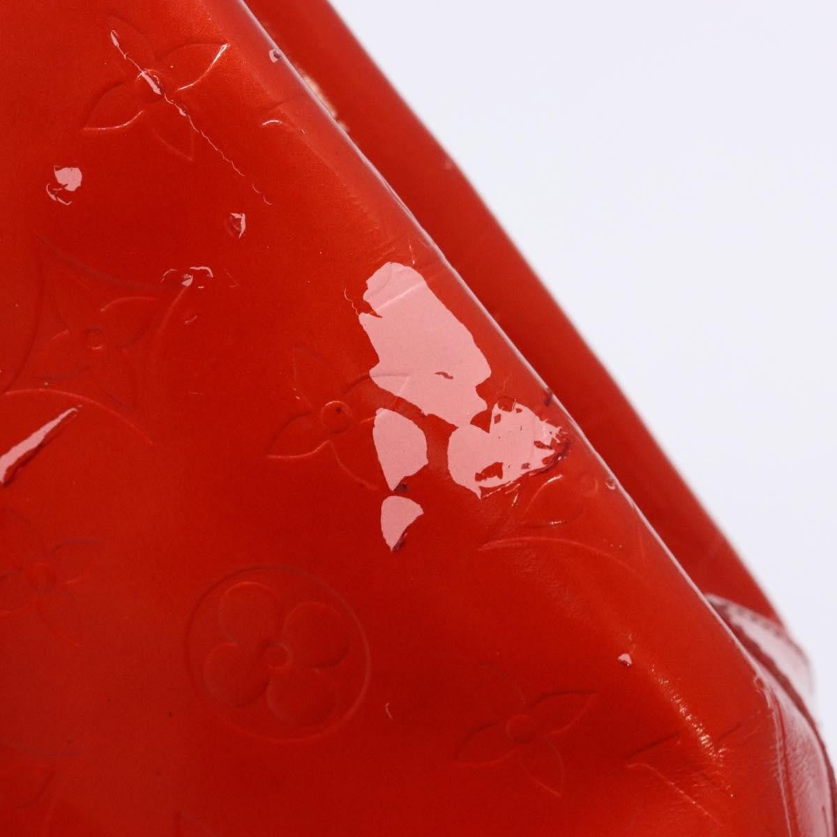 Louis Vuitton LOUIS VUITTON Monogram Vernis Reade PM Hand Bag Red Rouge Size ONE SIZE - 10 Thumbnail