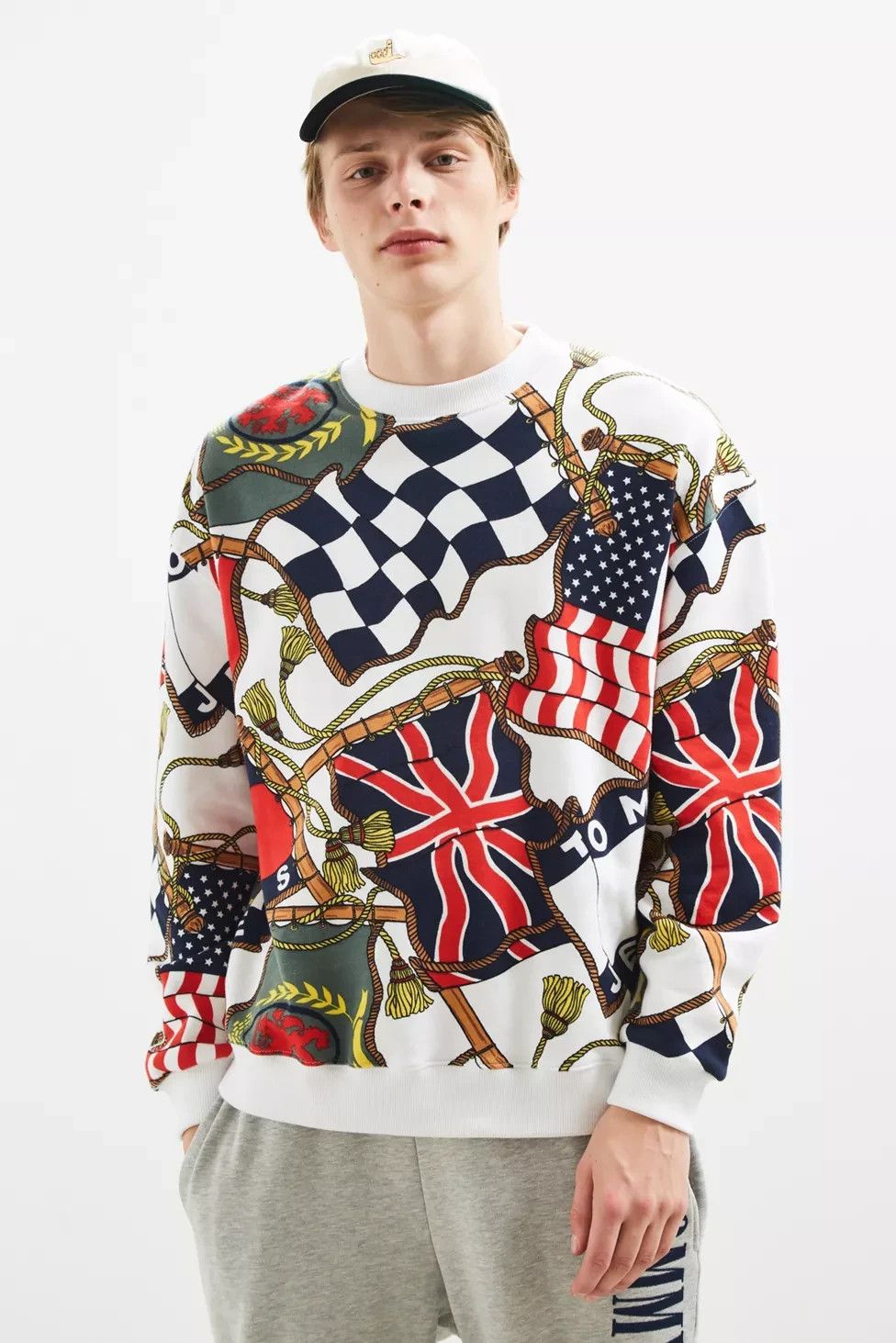 Tommy Jeans Tommy Jeans Old Stock 90s Flag Crewneck Sweatshirt Size US M / EU 48-50 / 2 - 1 Thumbnail