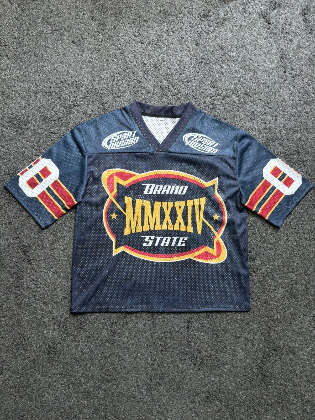 Japanese Brand Vintage style rare brandstate marine blue football jersey Size US L / EU 52-54 / 3 - 1 Thumbnail