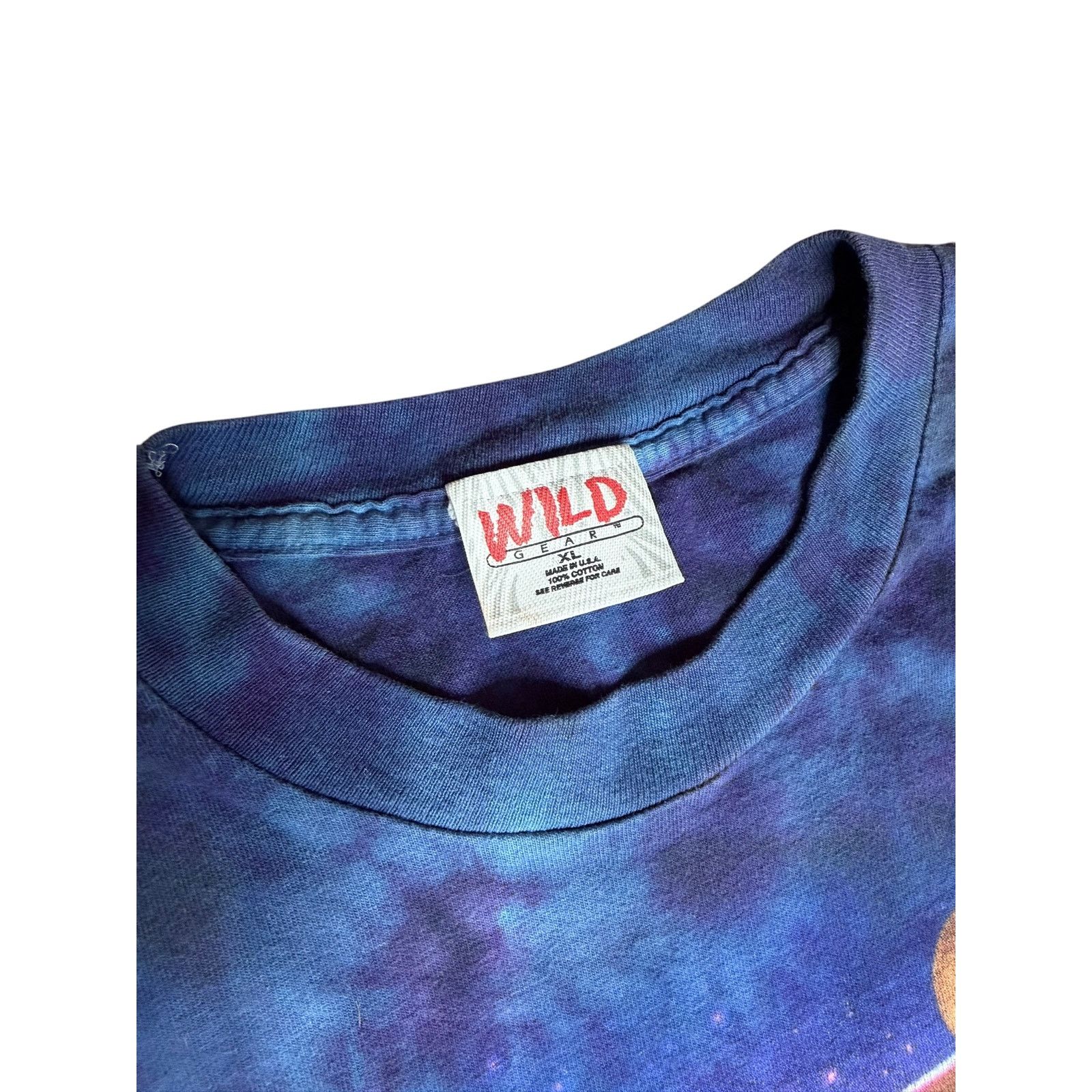 Vintage Vintage 90s Space Planets Tie Dye T-Shirt Size US XL / EU 56 / 4 - 4 Thumbnail
