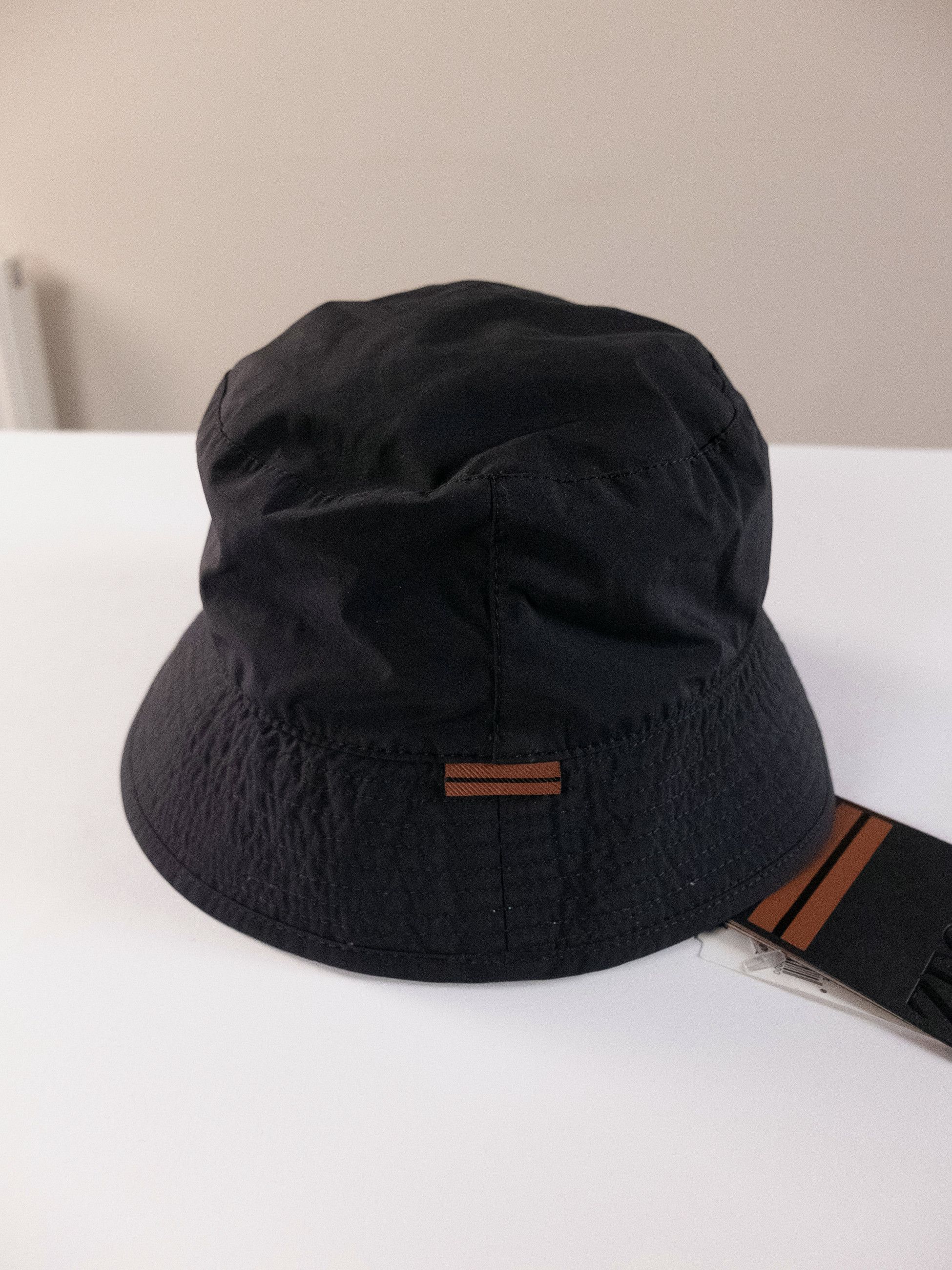 Ermenegildo Zegna ERMENEGILDO ZEGNA black logo embroidered nylon bucket hat Size ONE SIZE - 2 Thumbnail