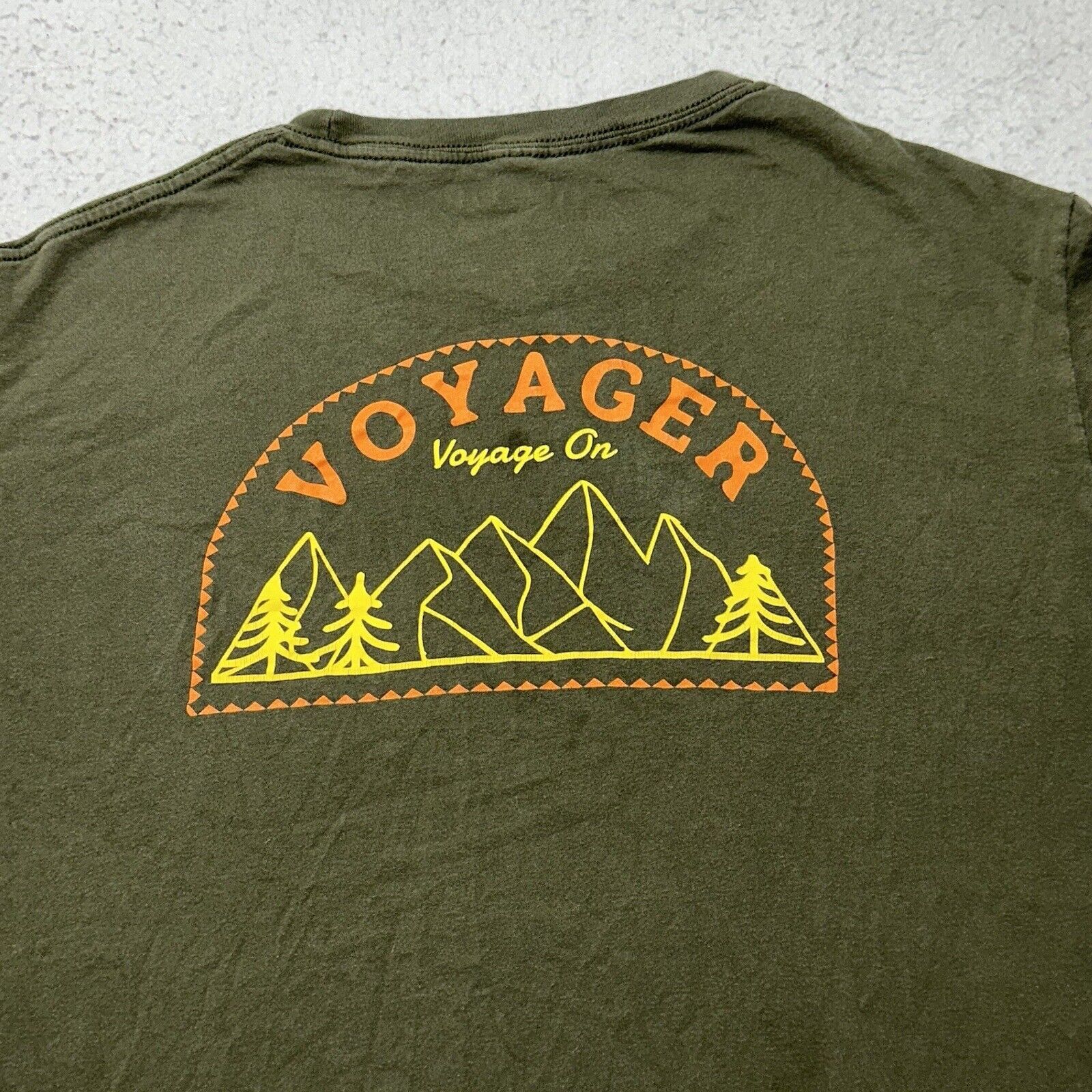 Other Voyager Large Crewneck Graphic T Shirt Outdoors Olive Green Size US L / EU 52-54 / 3 - 2 Thumbnail
