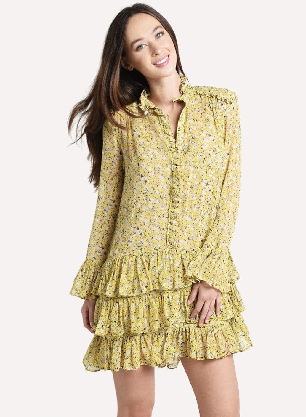 Designer × Vintage × Zadig & Voltaire Zadig Voltaire silk Dress Yellow. Size M / US 6-8 / IT 42-44 - 1 Thumbnail