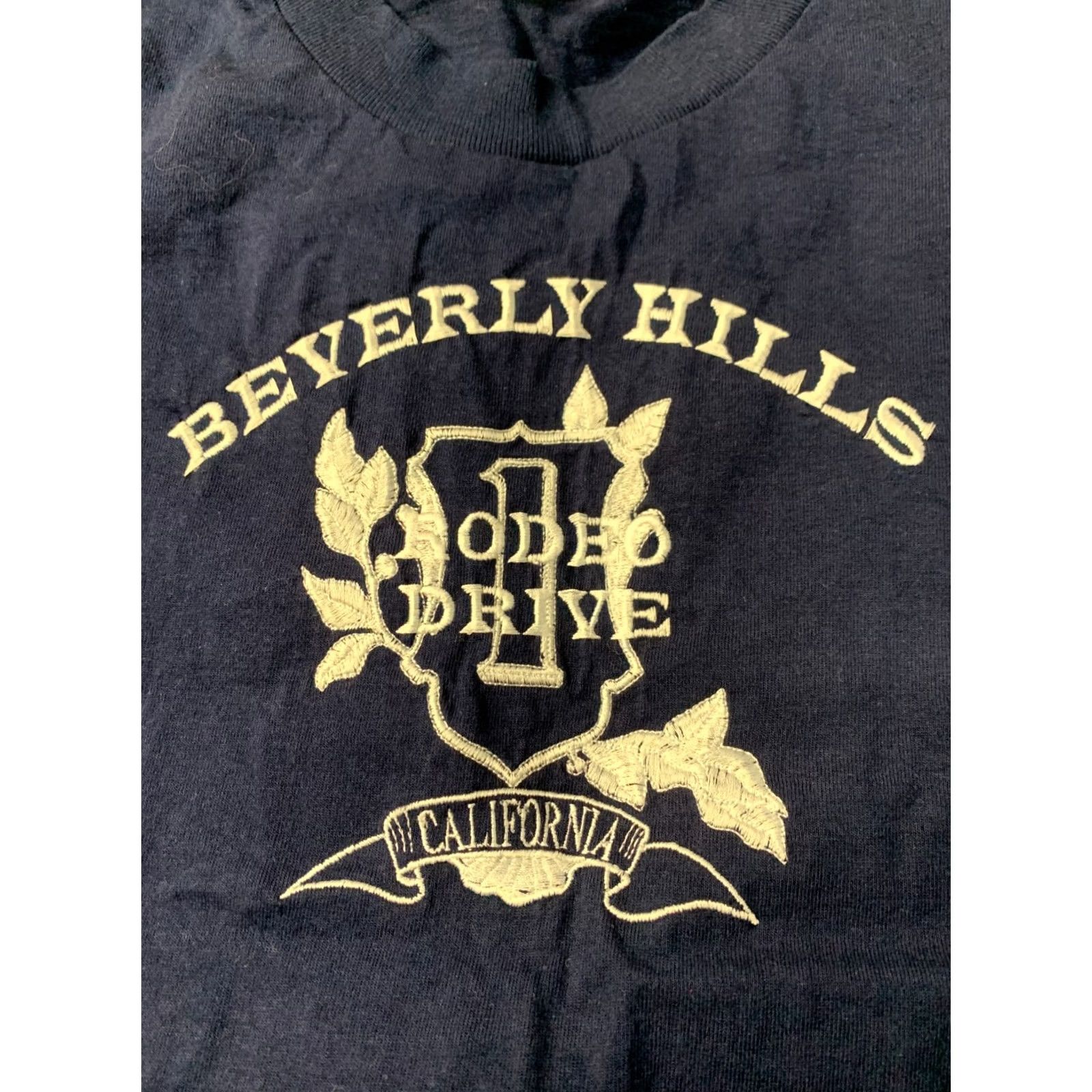 Vintage VINTAGE Murina Beverly Hills California Shirt Mens L Navy Blue 90s Printed City Size US L / EU 52-54 / 3 - 3 Thumbnail