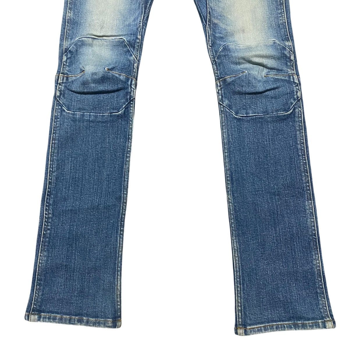 Japanese Brand Fadthree Denim Biker Jeans Stretch Size US 30 / EU 46 - 7 Thumbnail
