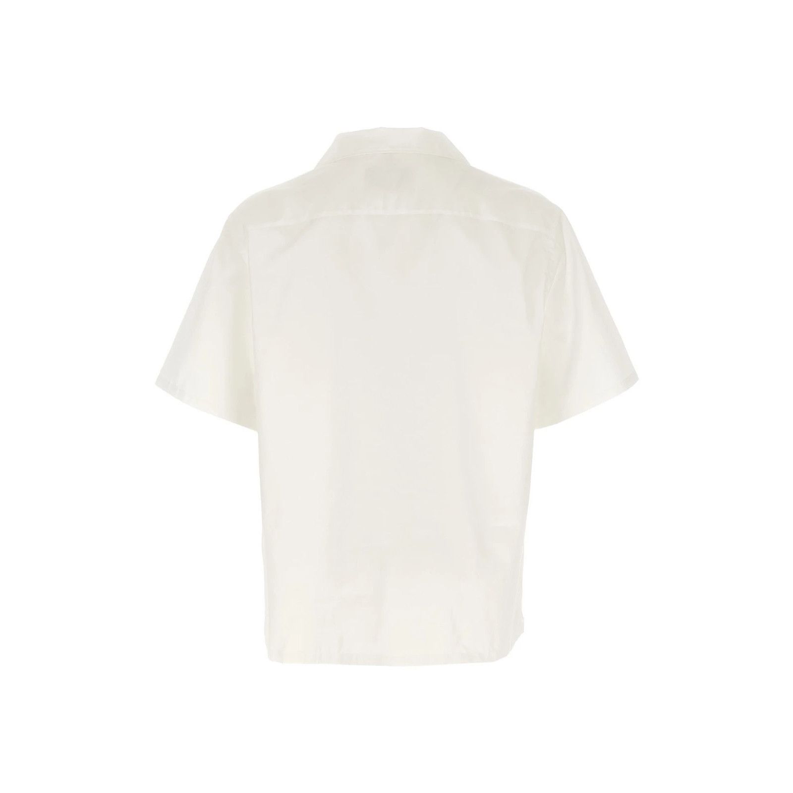 Prada PRADA White Bowling Cotton Shirt New & Authentic (Men's size Size US L / EU 52-54 / 3 - 2 Thumbnail
