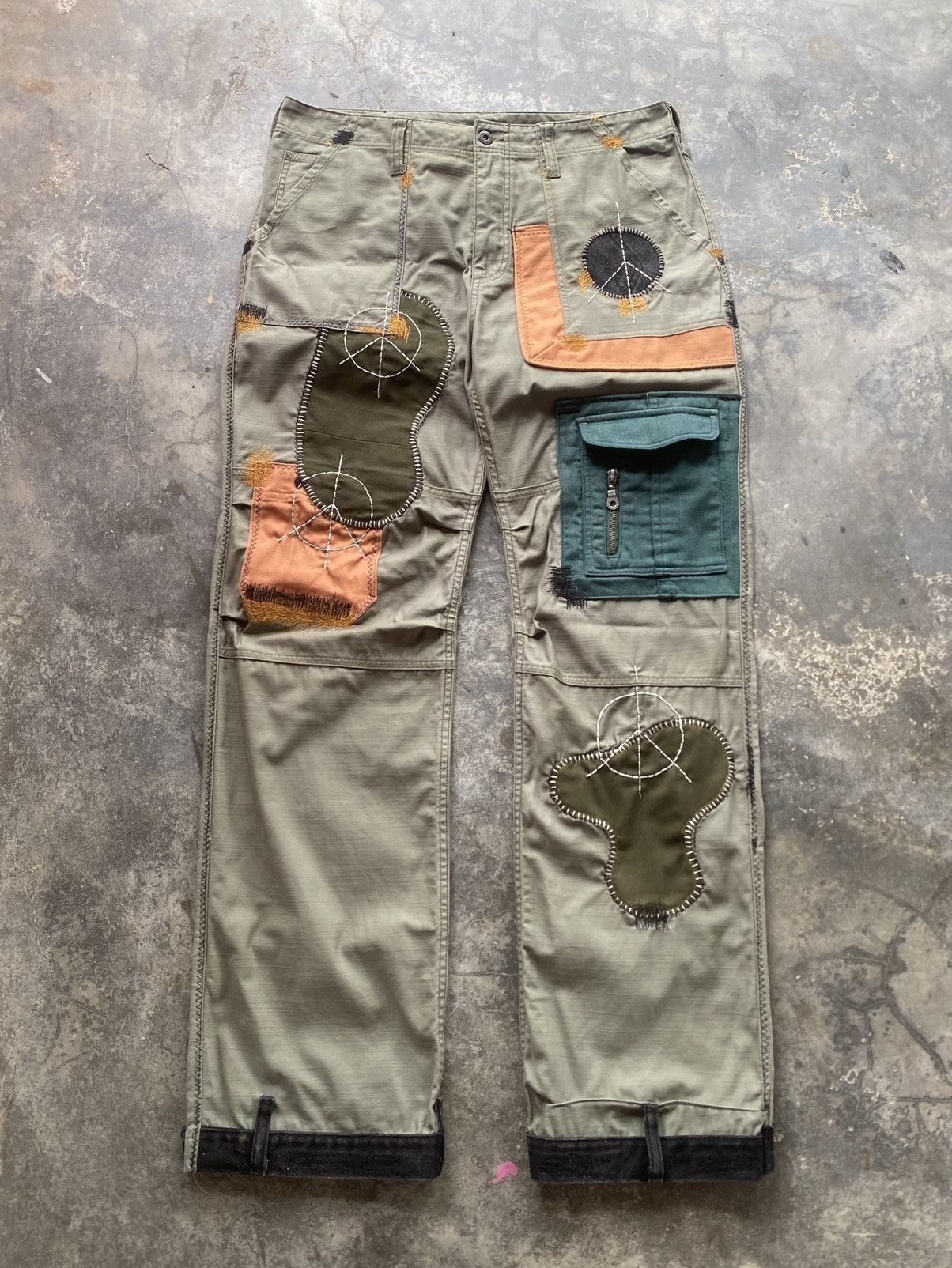 Kapital Repaired Patchwork Army Pant KAPITAL GREG LAUREN STYLE Size US 33 - 1 Thumbnail
