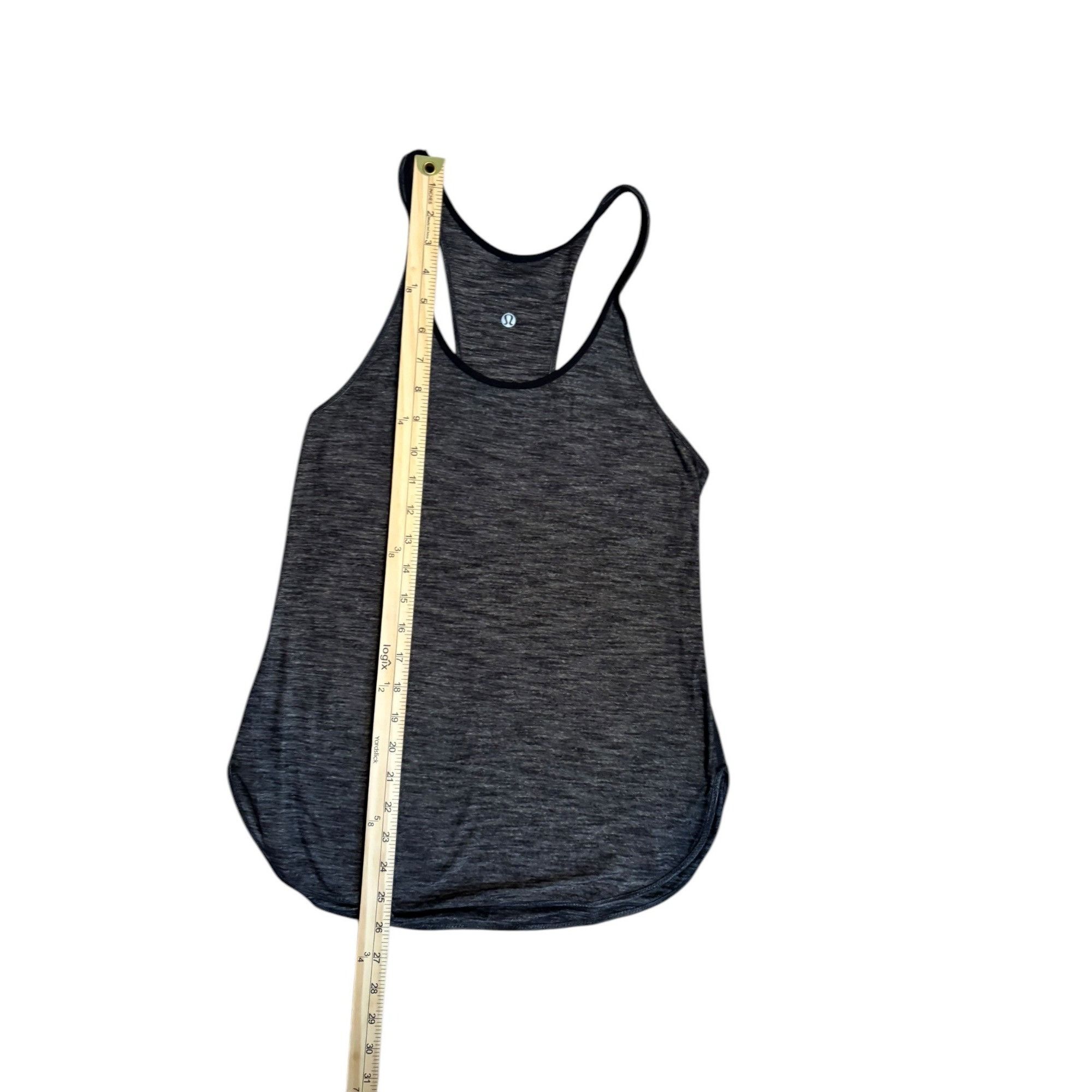 Lululemon Lululemon Heathered Gray Racerback Tank Top Size 6 Size M / US 6-8 / IT 42-44 - 3 Thumbnail