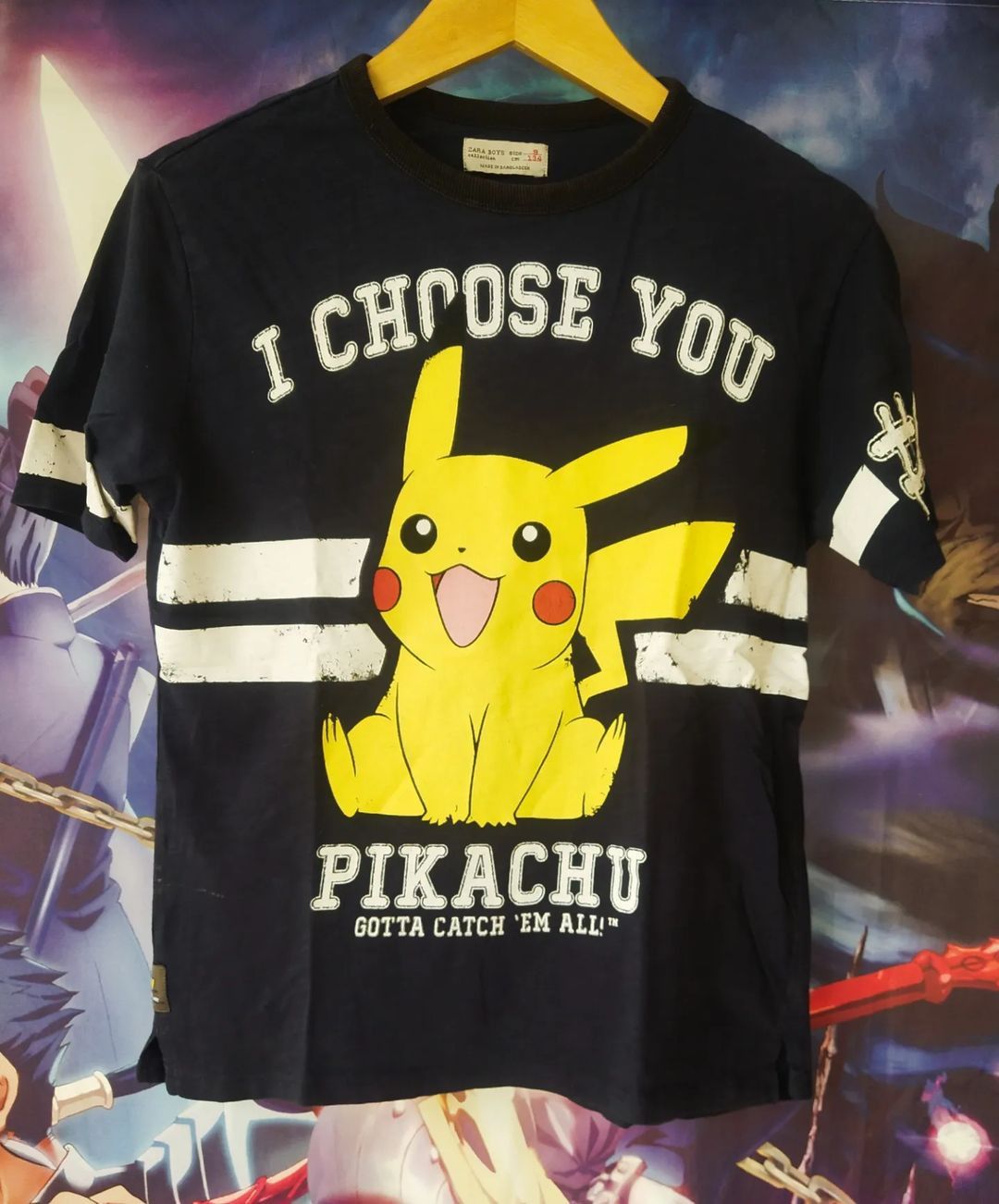 Anime × Pokemon × Zara Pokemon x Zara Pikachu Big Print Anime Tees Size US XS / EU 42 / 0 - 1 Thumbnail