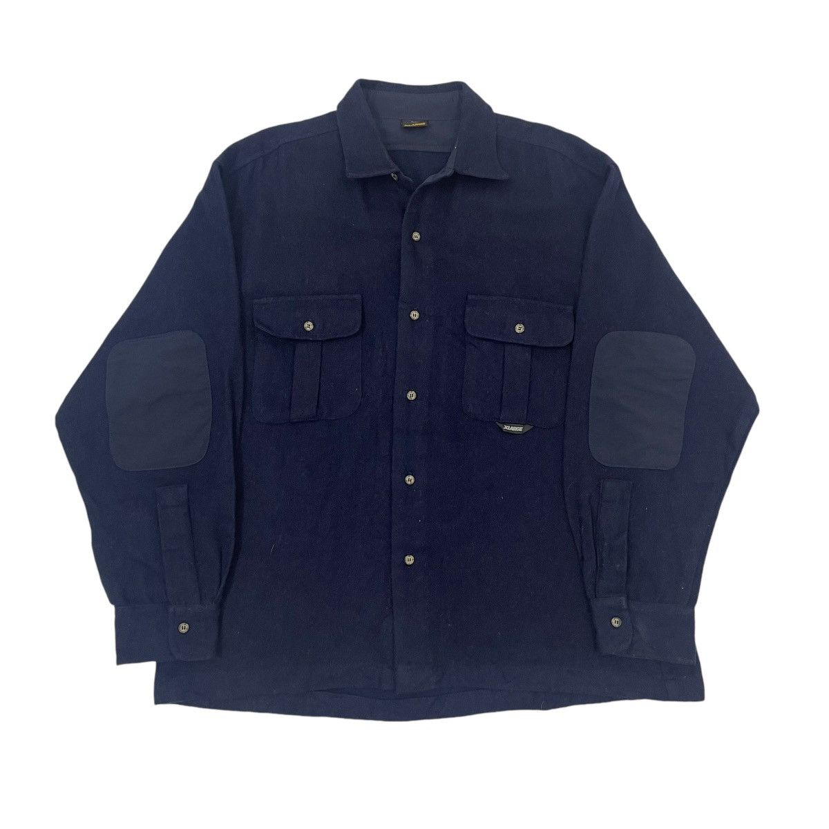 Japanese Brand Vintage XLARGE Double Pocket Wool Button Jacket Size US M / EU 48-50 / 2 - 1 Thumbnail