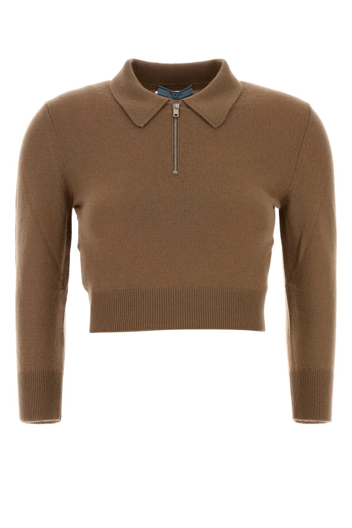 Prada Camel Cashmere Sweater Size M / US 6-8 / IT 42-44 - 1 Thumbnail