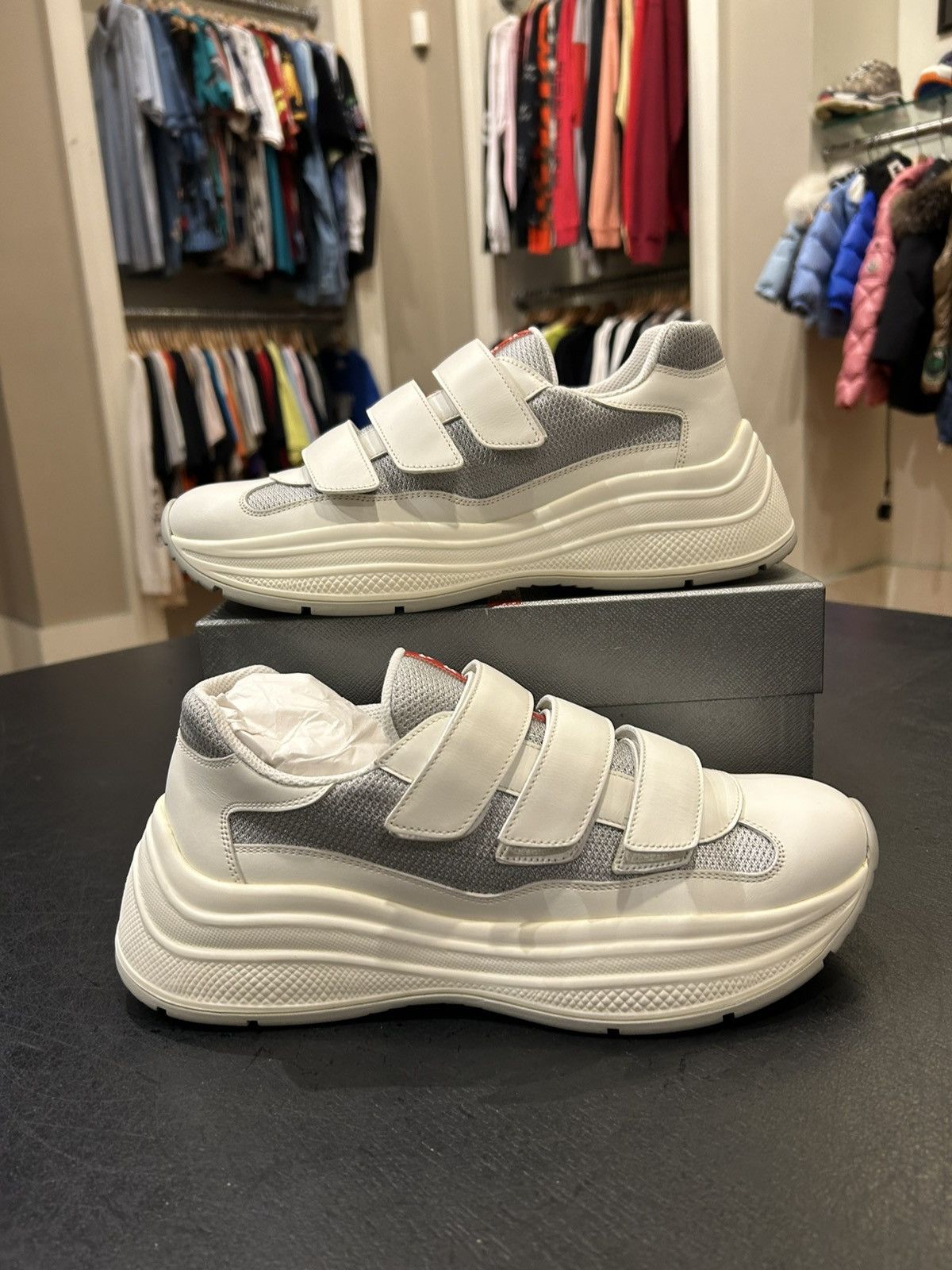 Prada Prada Americas Cup Strap Sneakers Size US 7 / EU 40 - 1 Thumbnail