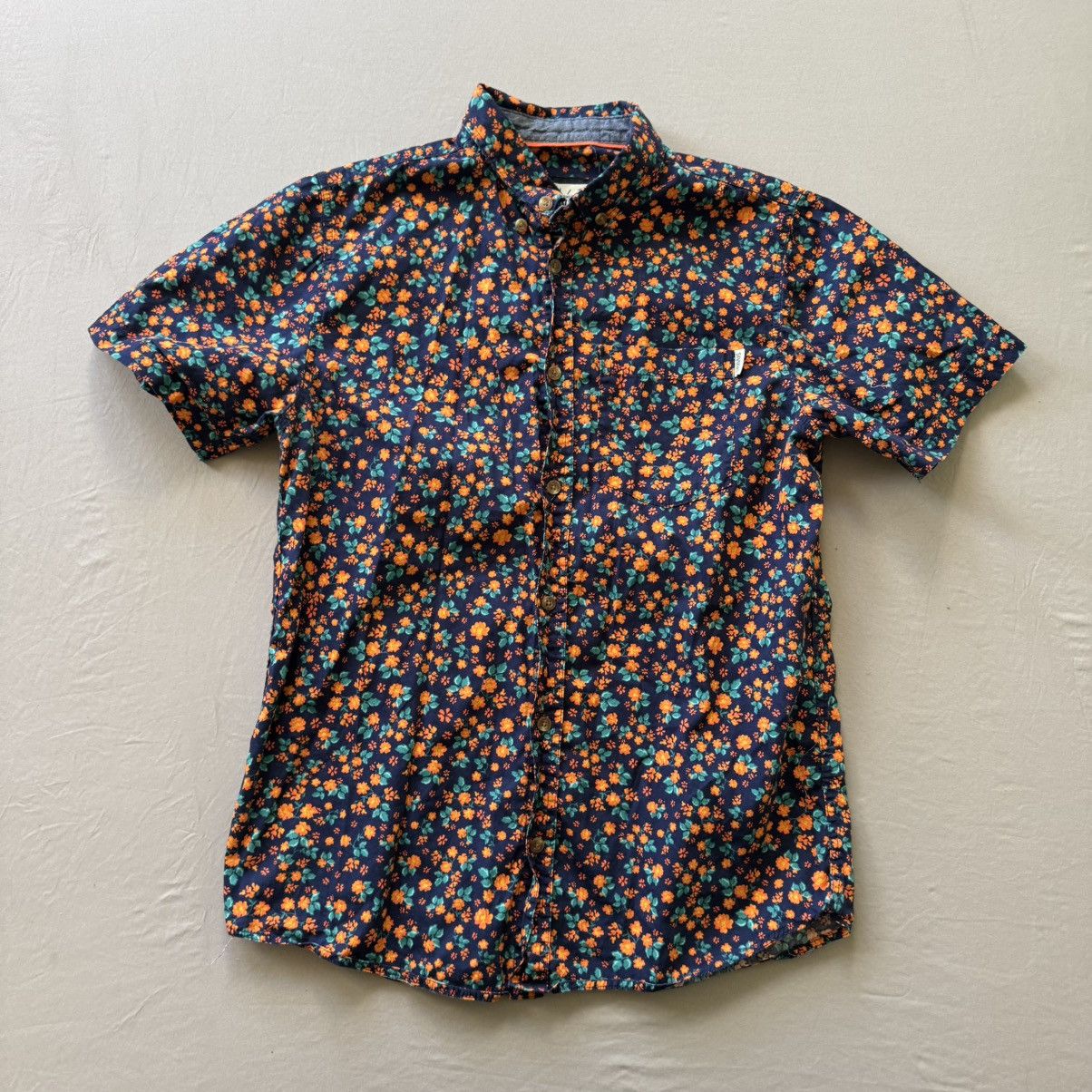 Dravus Zumiez Dravus Floral Short Sleeve Button Up T-Shirt Size US S / EU 44-46 / 1 - 2 Thumbnail